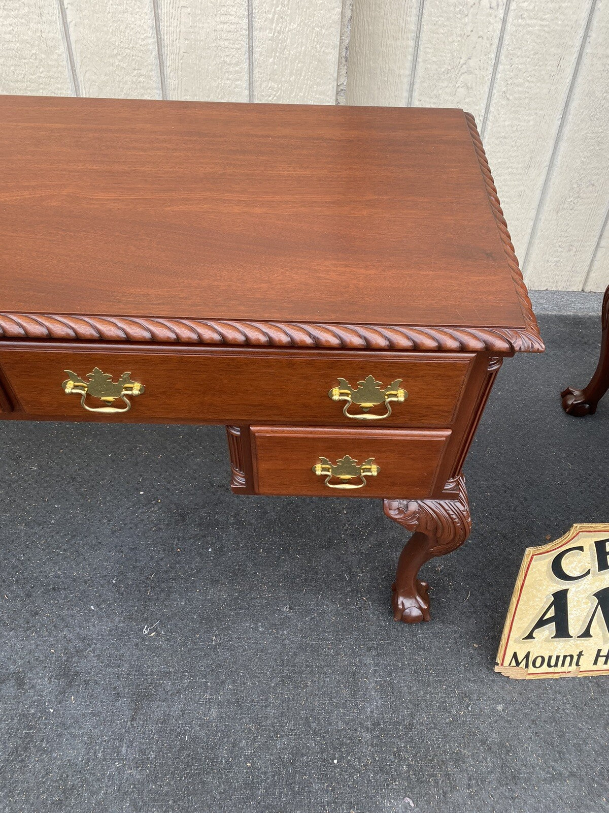 66073 Solid Mahogany Vanity Desk CUSTOM MADE