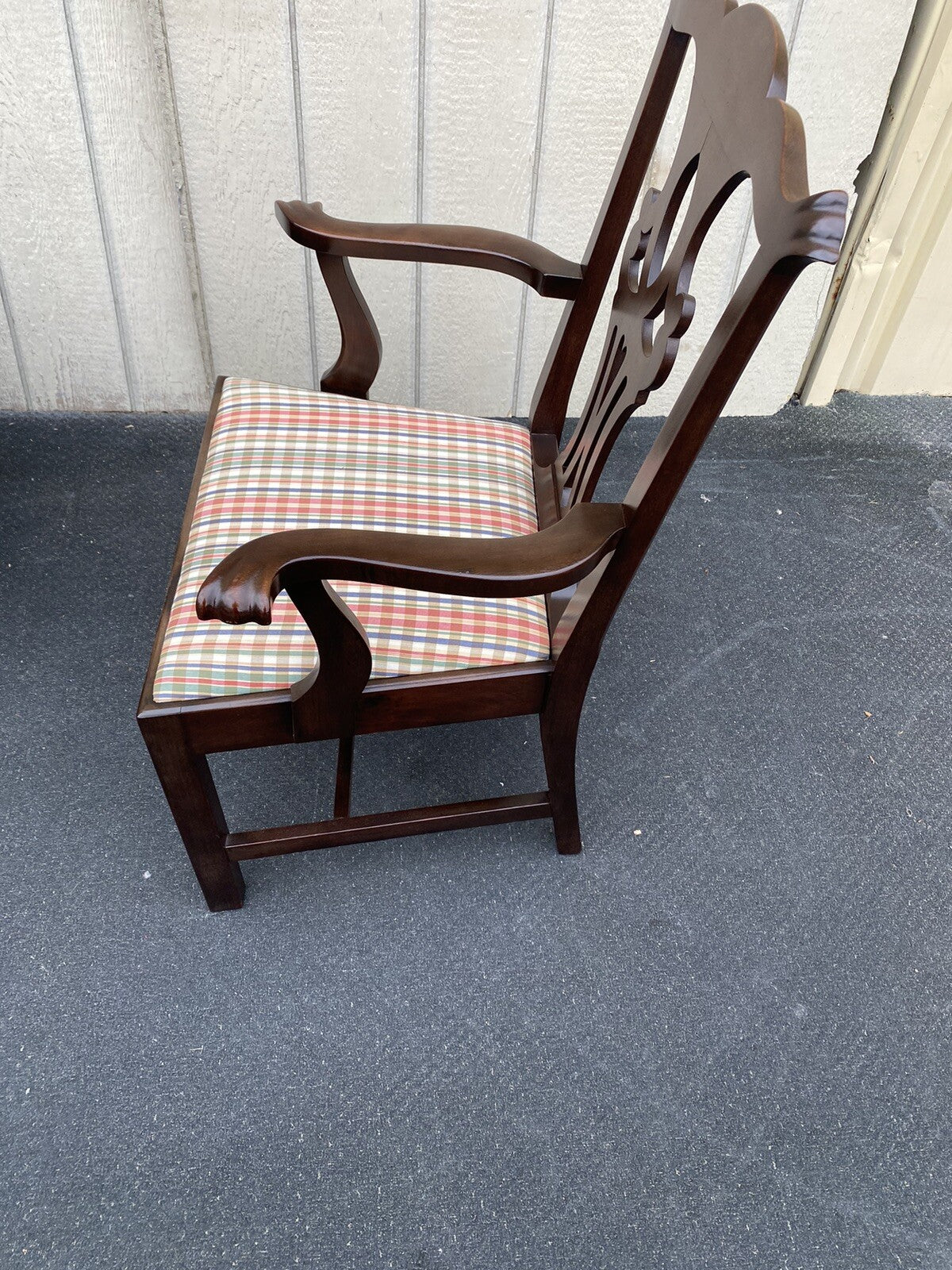 63155 Set of 6 Solid Mahogany Dining Chairs Chair s