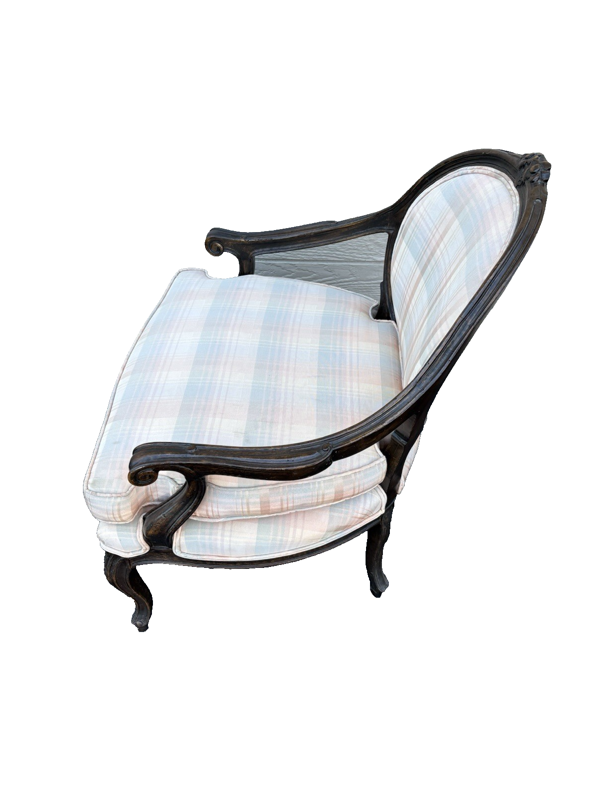 58515  Pair French Country Bergere Armchair Chairs