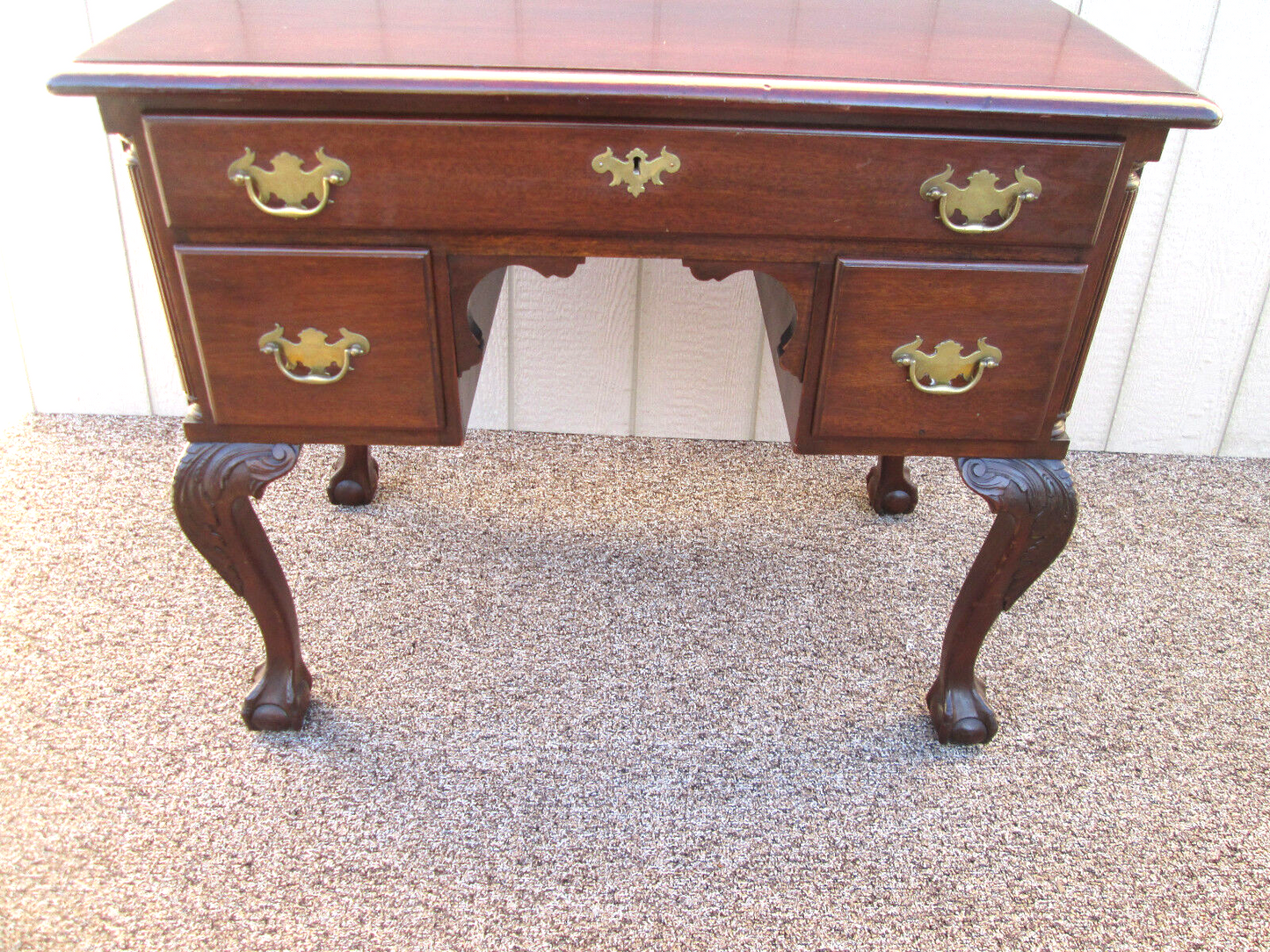 54083 MAHOGANY BALL AND CLAW FOOT LOWBOY SERVER DRESSER