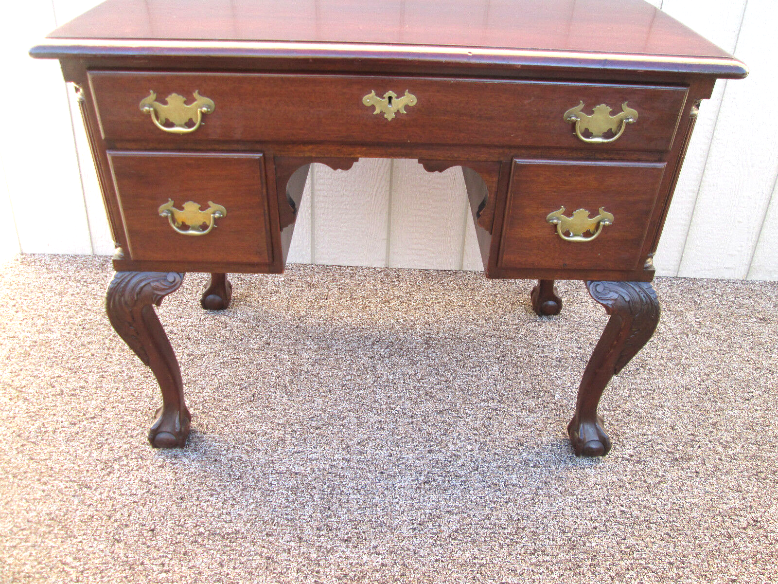 54083 MAHOGANY BALL AND CLAW FOOT LOWBOY SERVER DRESSER
