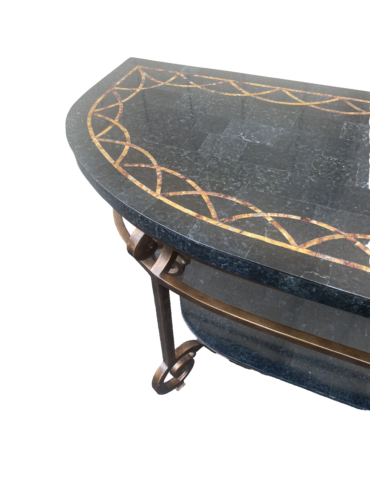 65584 Decorator  Marble Top Console Table Stand Sideboard Server