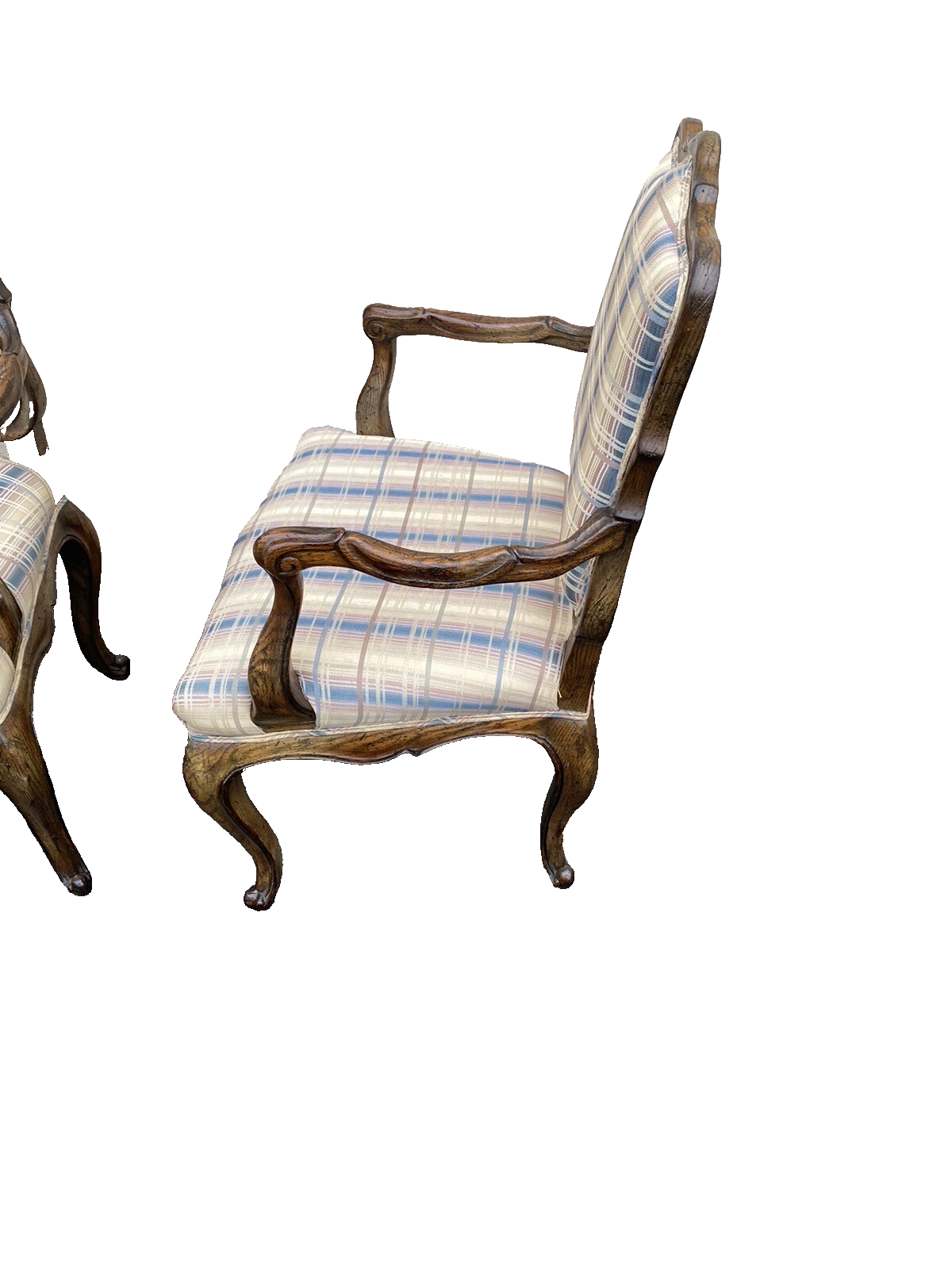 64833 Pair French Country Louis XV Bergere Armchair Chair s