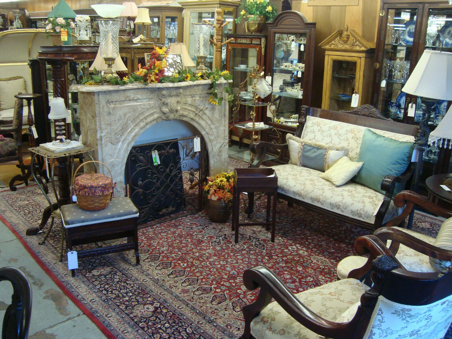 58515  Pair French Country Bergere Armchair Chairs