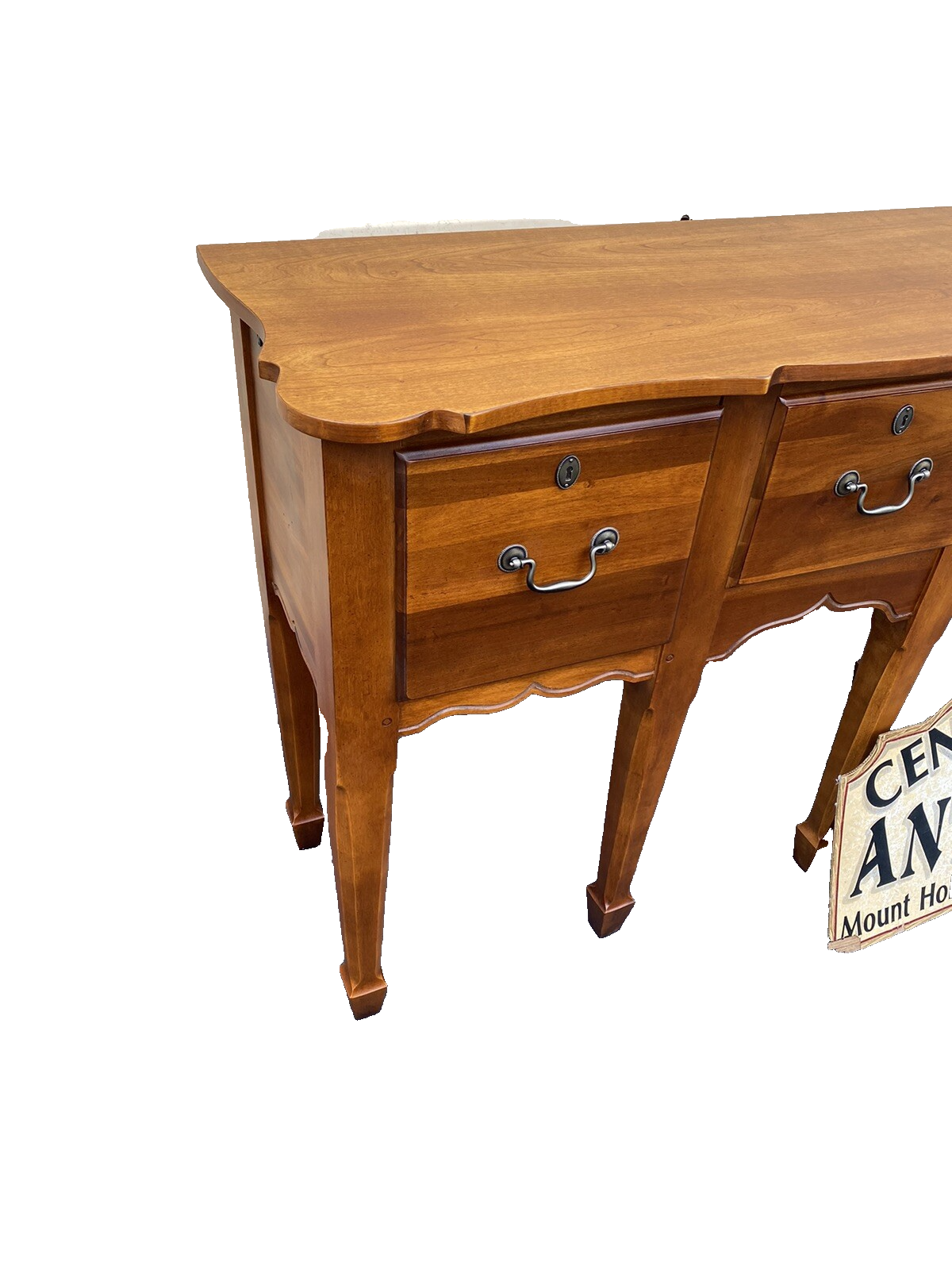 65831   Cherry Broyhill Village Tapestry Sideboard Server Cabinet