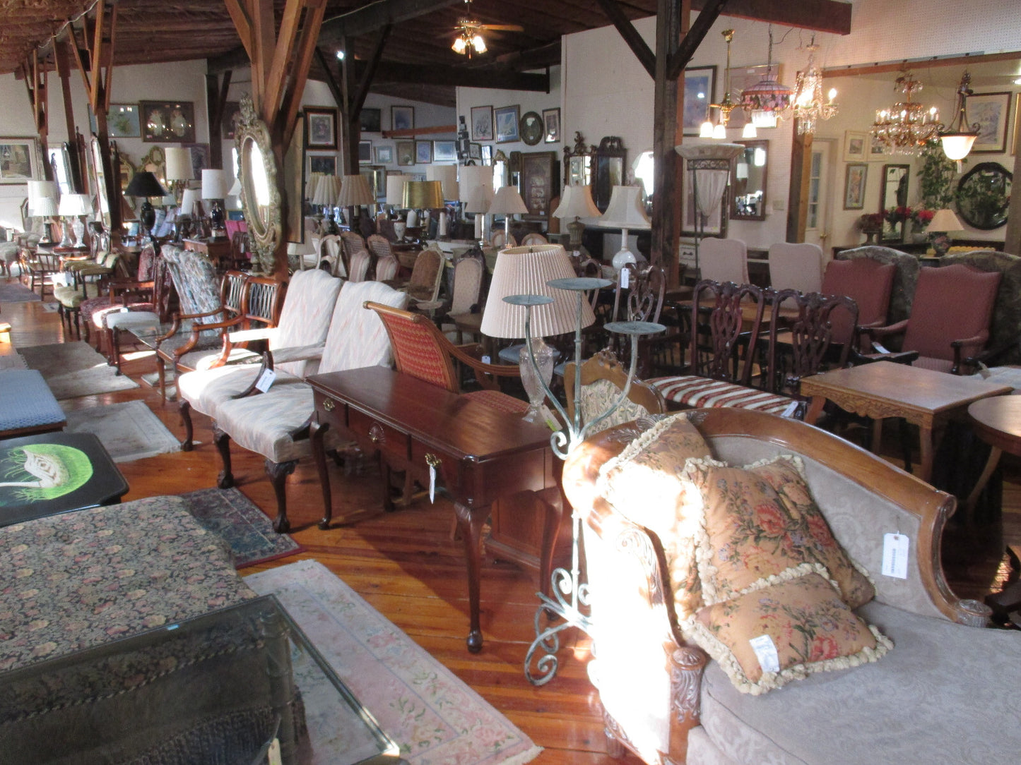 63569 Quality Decorator Sideboard Server Cabinet with Wine Rack Factory Finish