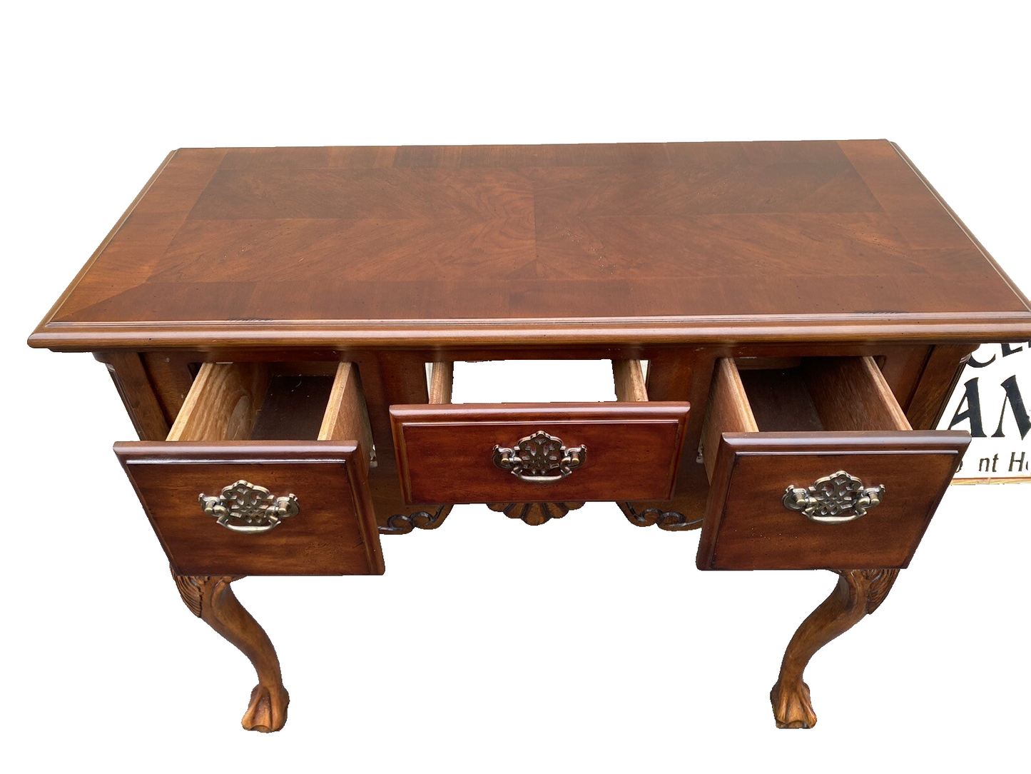 64851 Claw Foot Sideboard Server Console Cabinet