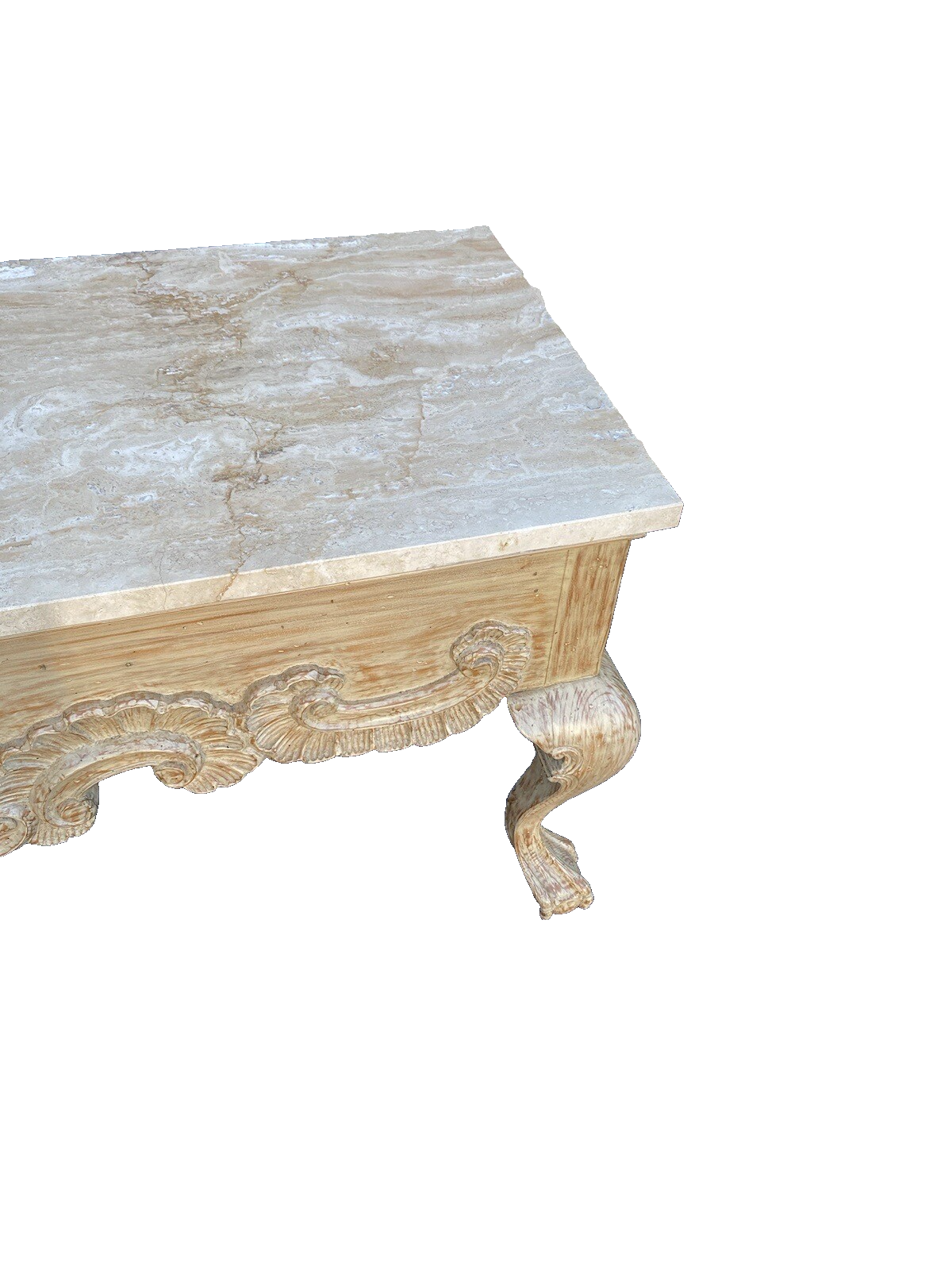 64958 Quality Marble Top Console Hall Table Sideboard Server