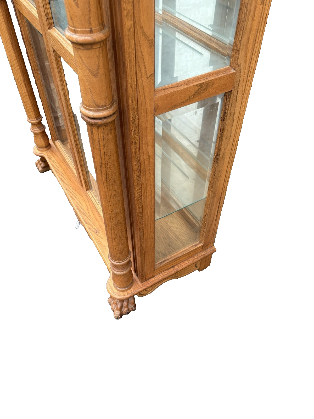 66737 Super Quality Oak Curio China Cabinet