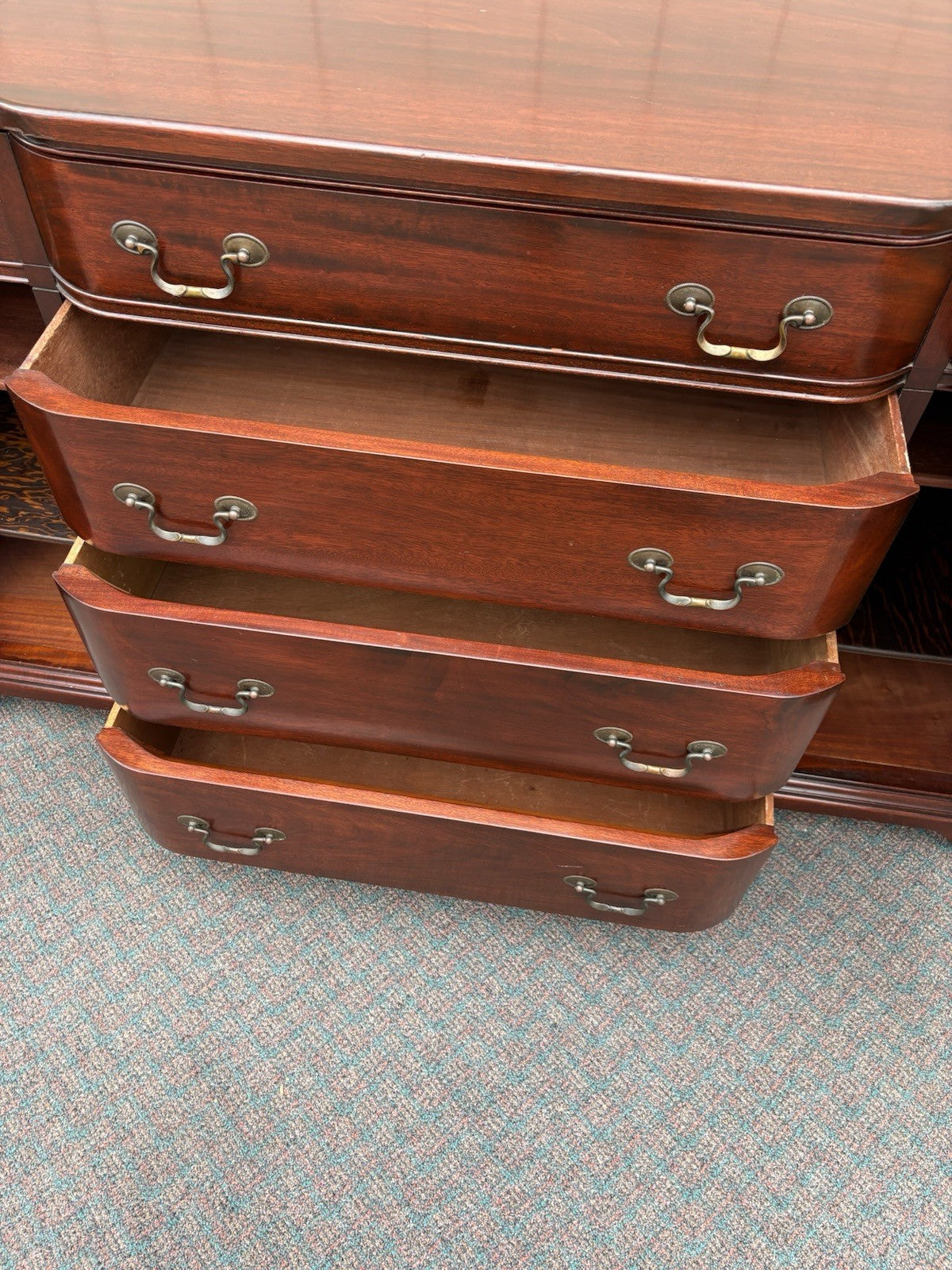 67123 Solid Mahogany Buffet Sideboard Server Cabinet
