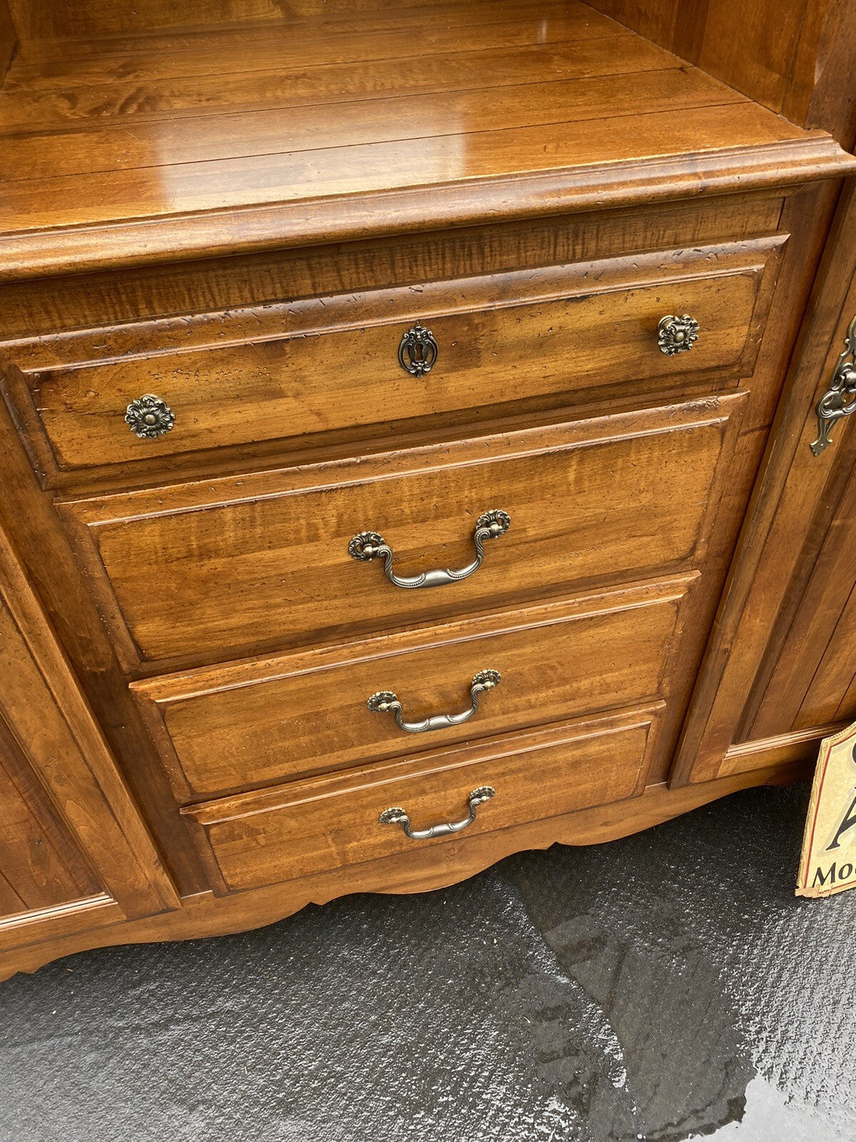 65396   KINCAID Furniture High Chest Dresser w/ Mirror Wardrobe