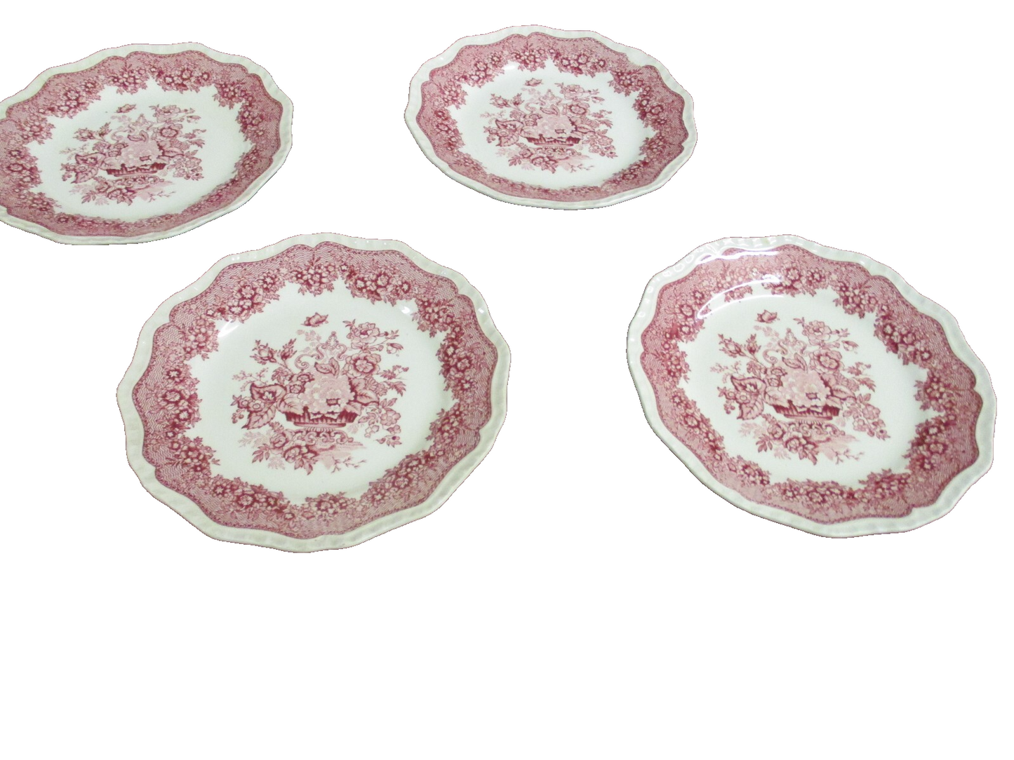 COL 01:       Set of  12 Mason ASCOT PATTERN 8" Ironstone Plates