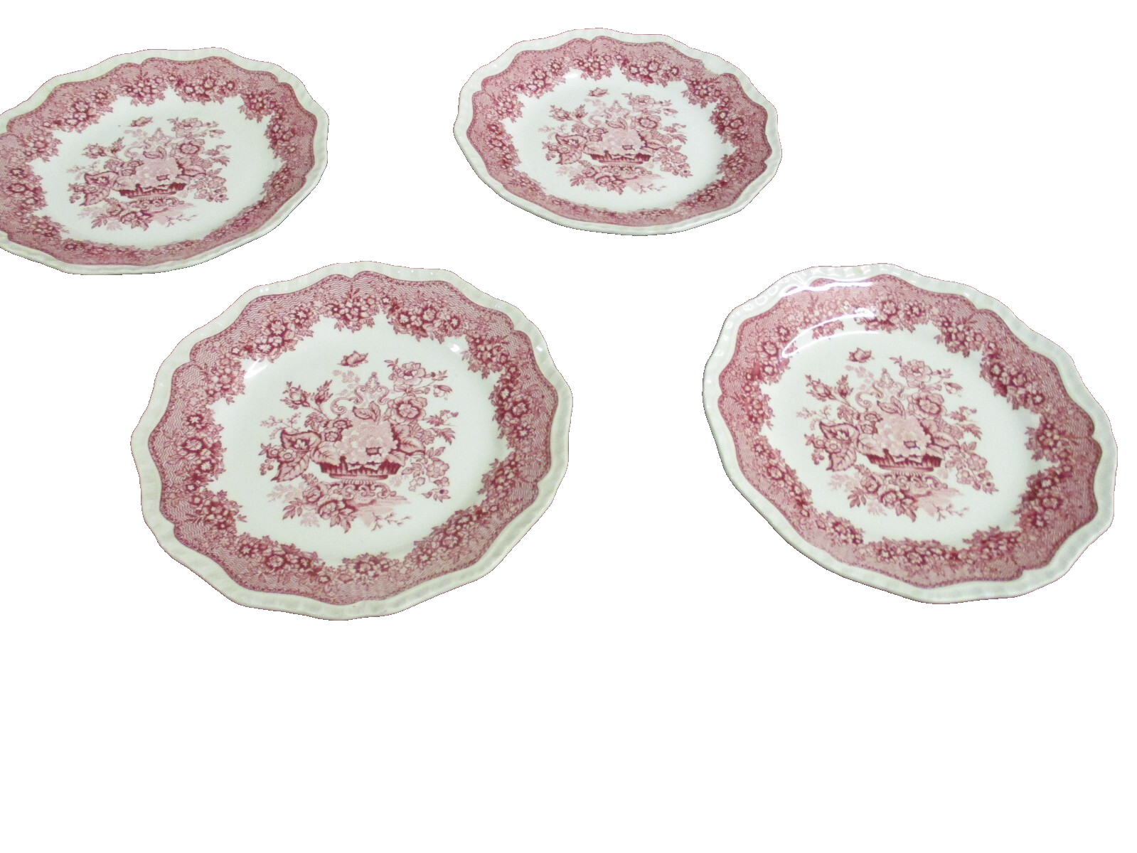 COL 01:       Set of  12 Mason ASCOT PATTERN 8" Ironstone Plates