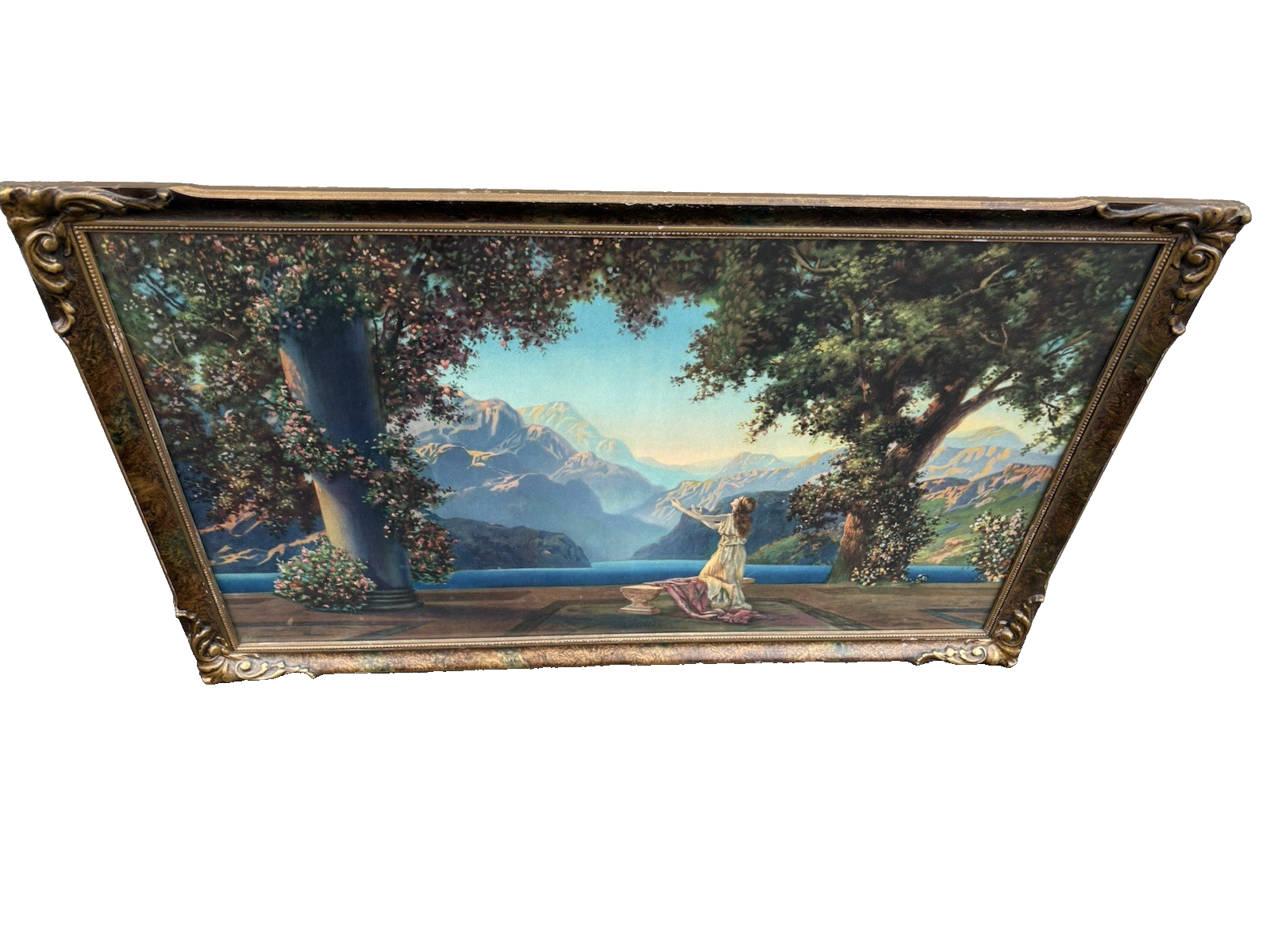 66781 R Atkinson Fox ??  DAWN  Print in Picture Frame CHICAGO