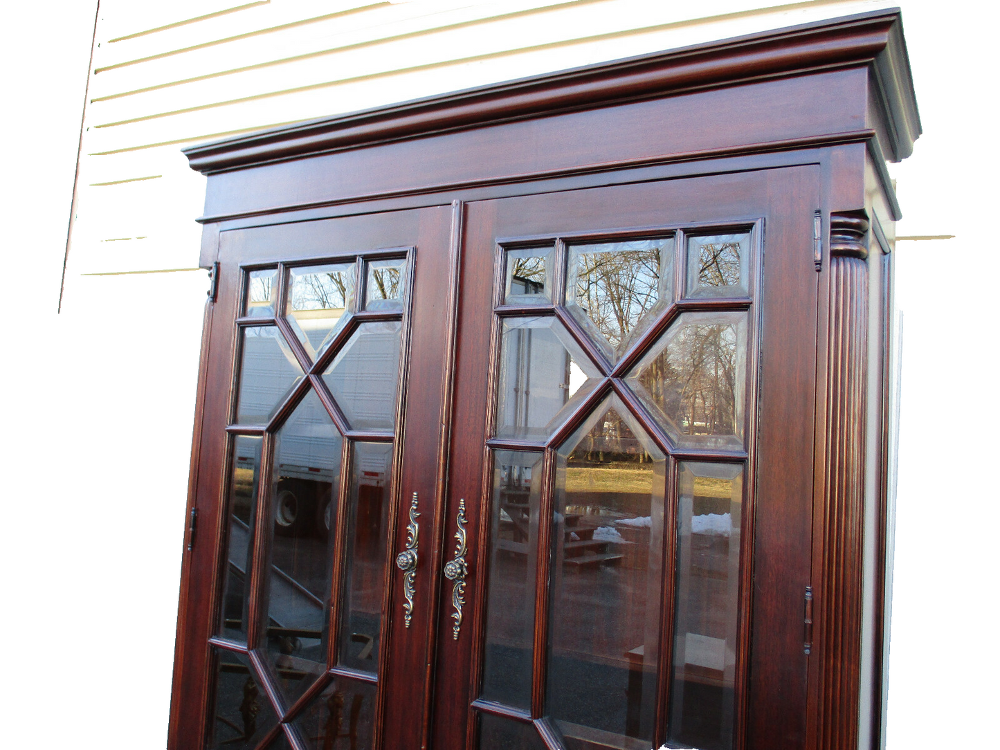 62867 Mahogany Curio China Cabinet