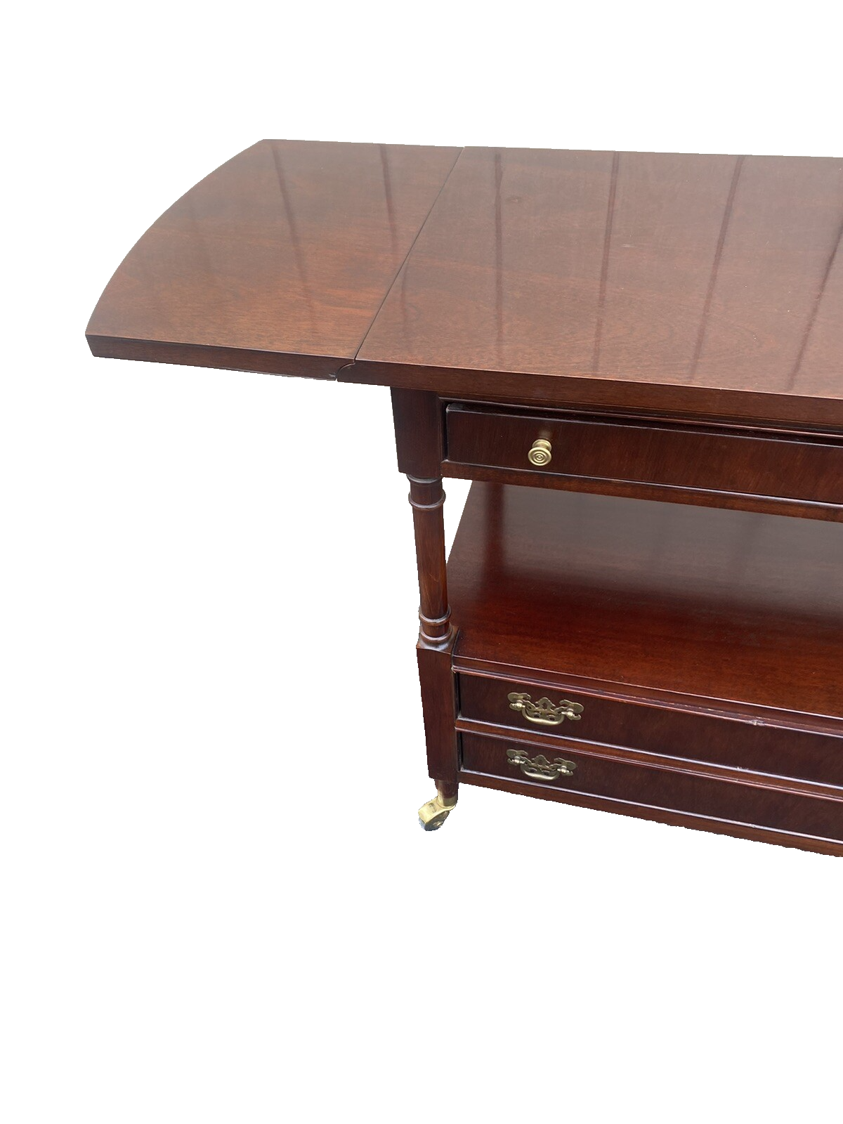 65303 BERNHARDT Mahogany Dropside Server Sideboard Cabinet