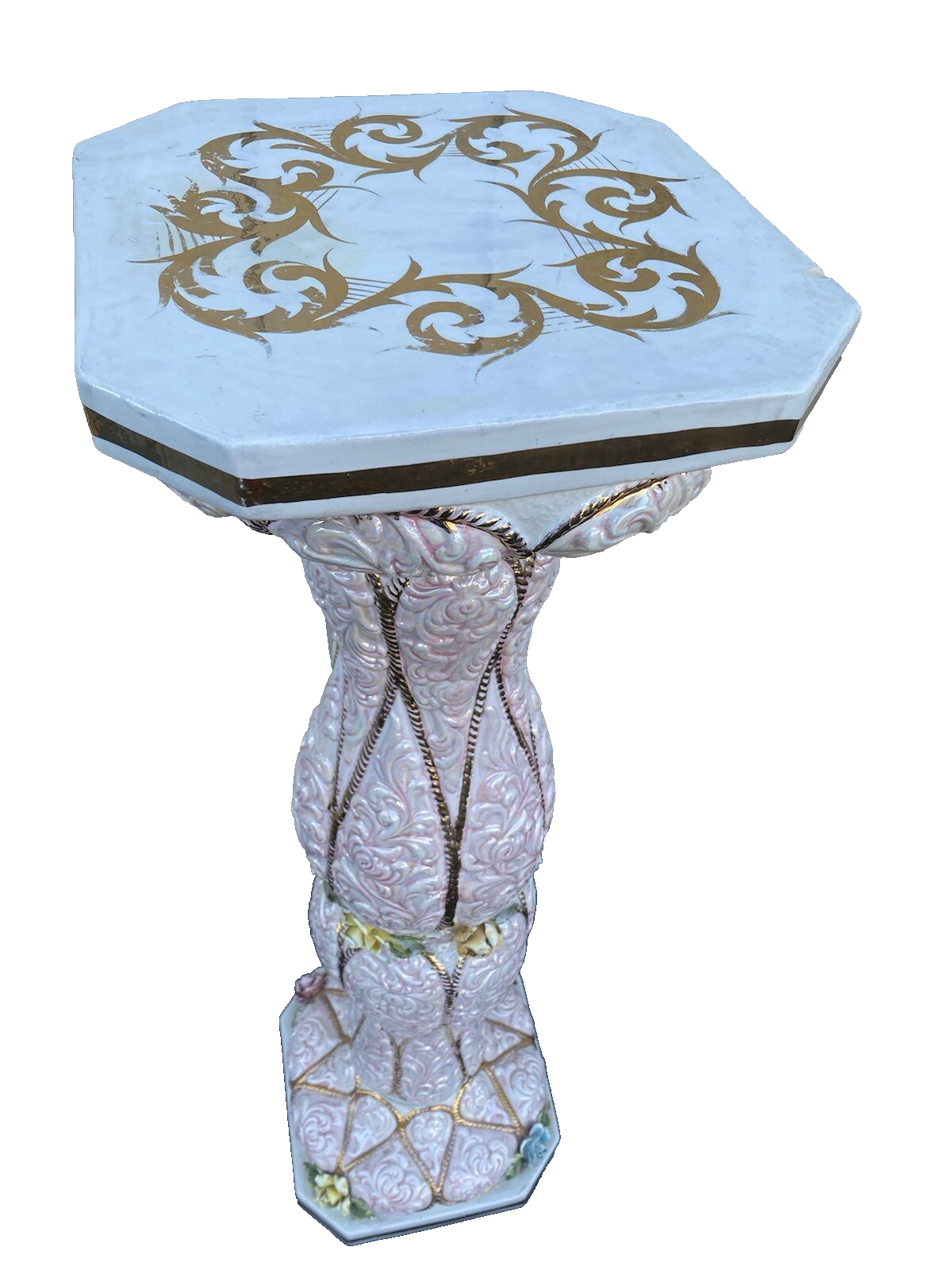 60006 Porcelain Hand Made Plant Pedastal