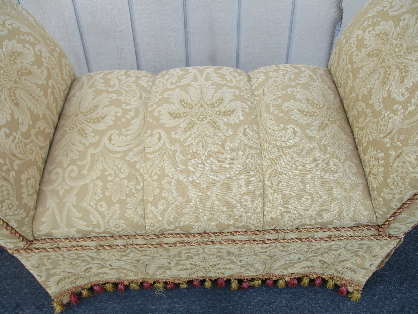 63457  Gold Decorator Window Bench Seat Settee