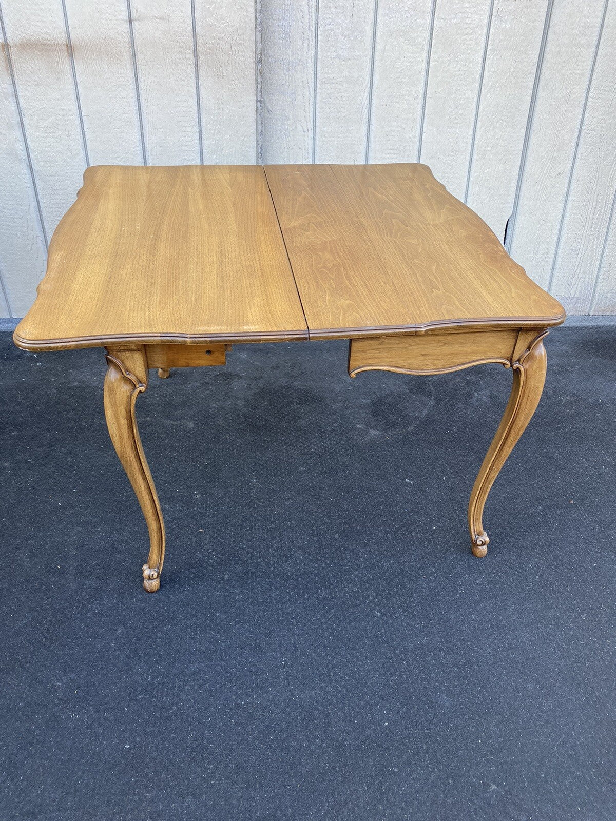 66283  French Country Leather Top Game Table Dining Table