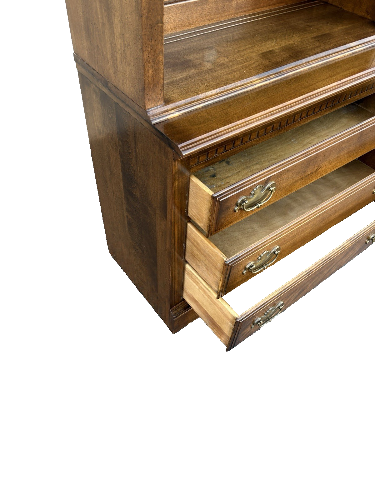 66952 ETHAN ALLEN Bookcase Curio China Cabinet Chest