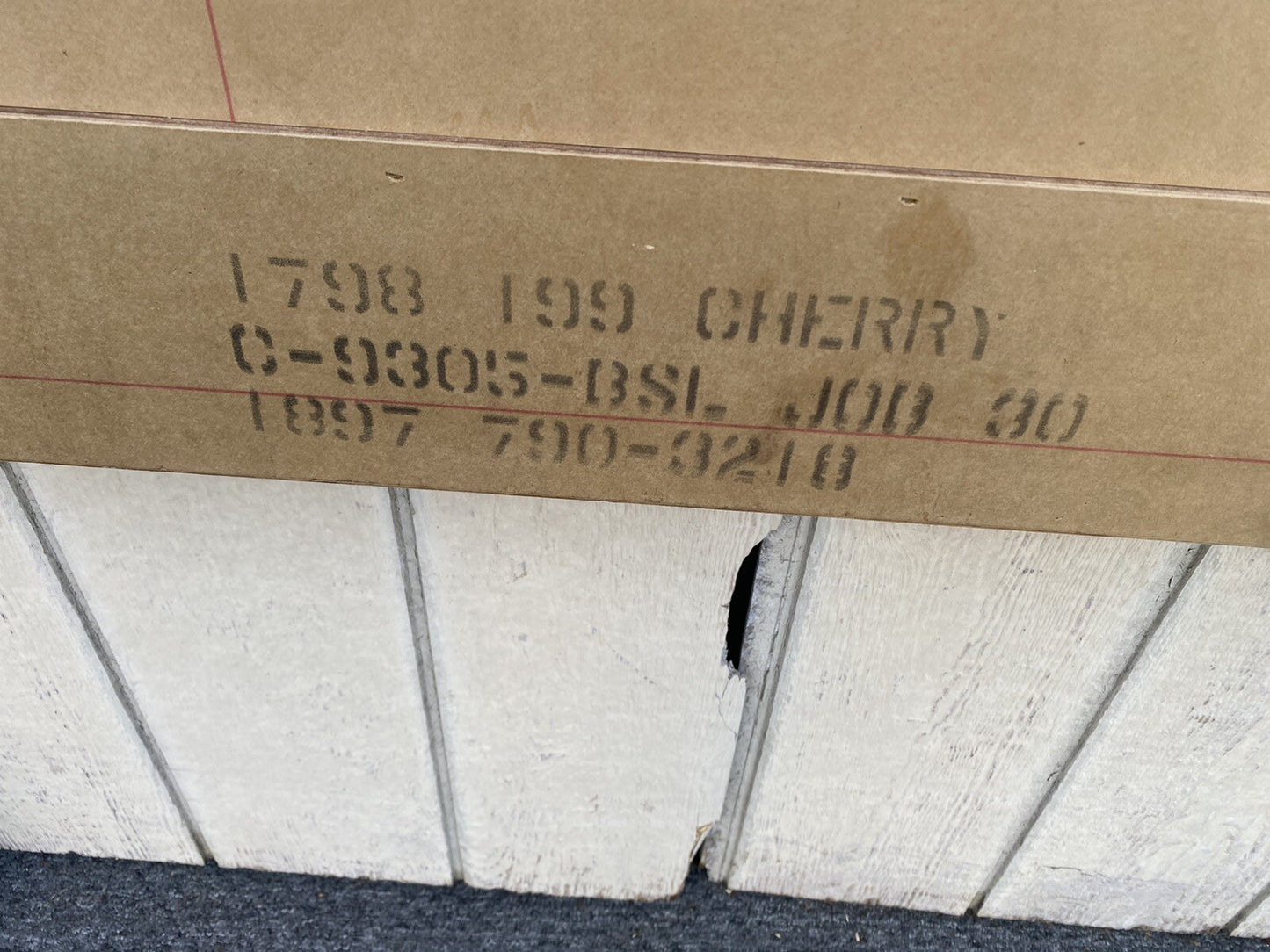 66225   Cherry Queen or Full Size Headboard Bed