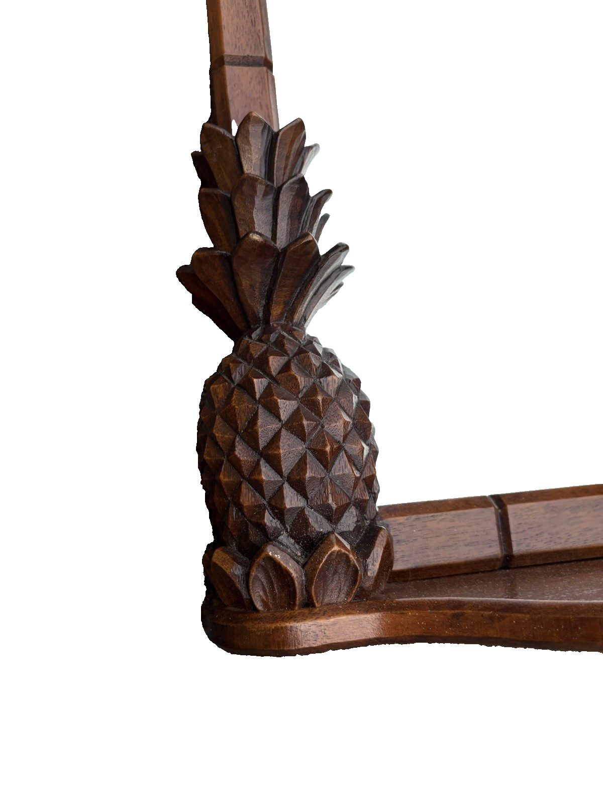 66927  Solid Mahogany Hand Carved Artist Signed FRITCH 1979 Mirror