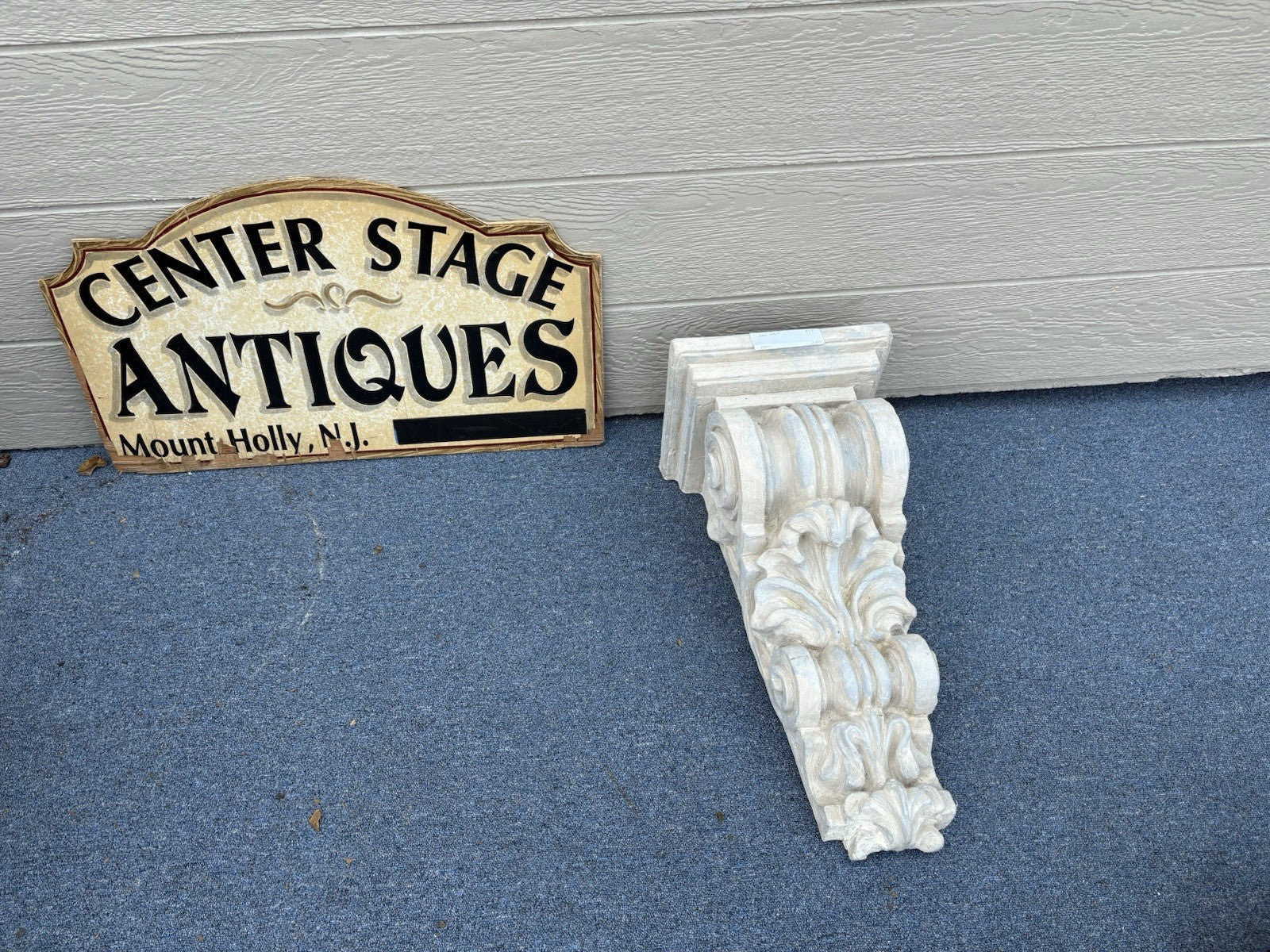 59501 Decorator Architecture Wall Column Whatnot Curio Shelf SIGNED on Back