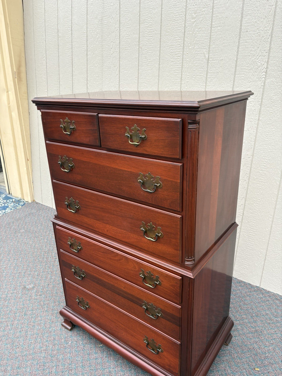 67130 Morgan Furniture Mahogany High Chest Dresser