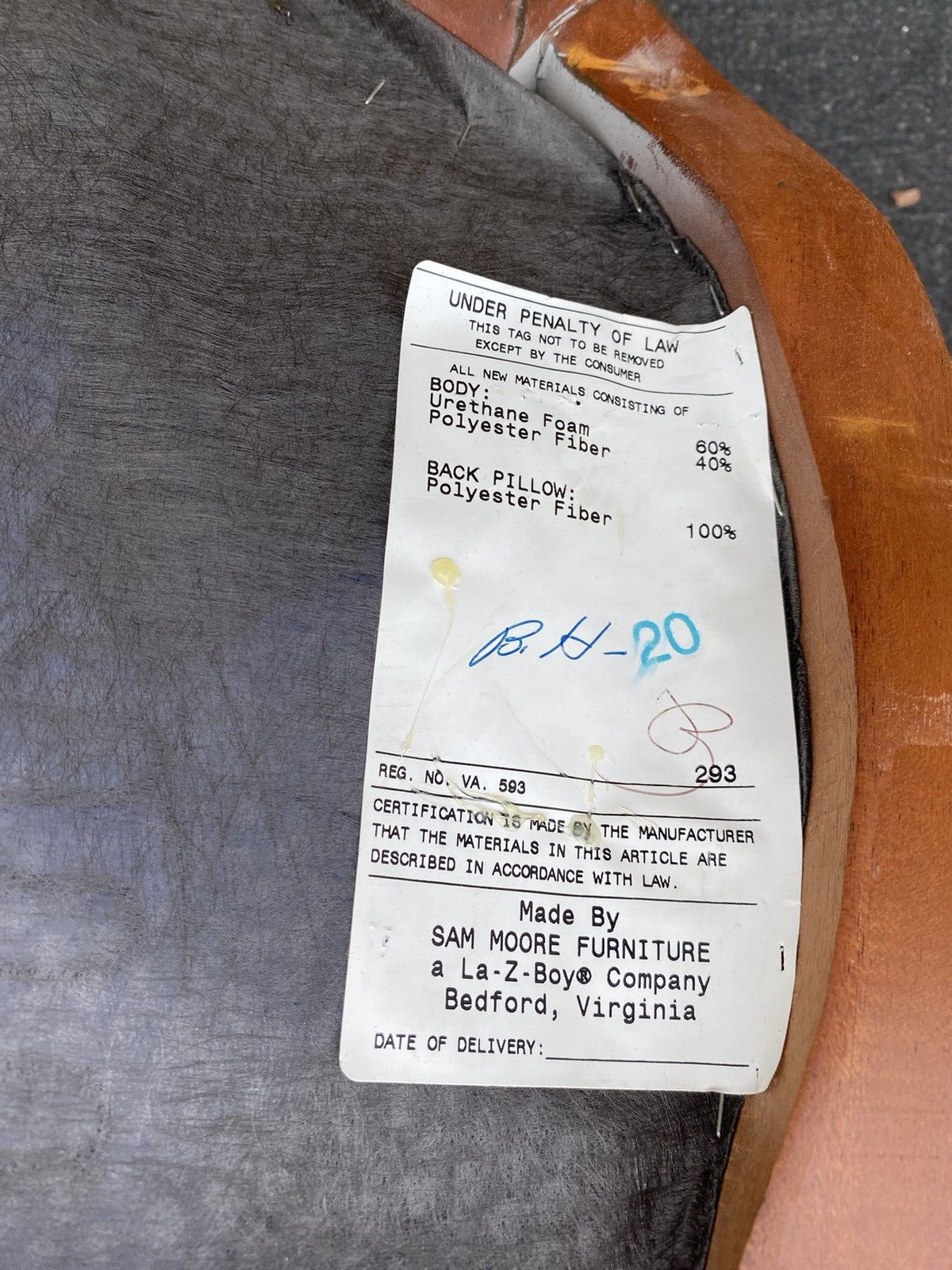 65776  Pair SAM MOORE Bergere Armchair Chair s