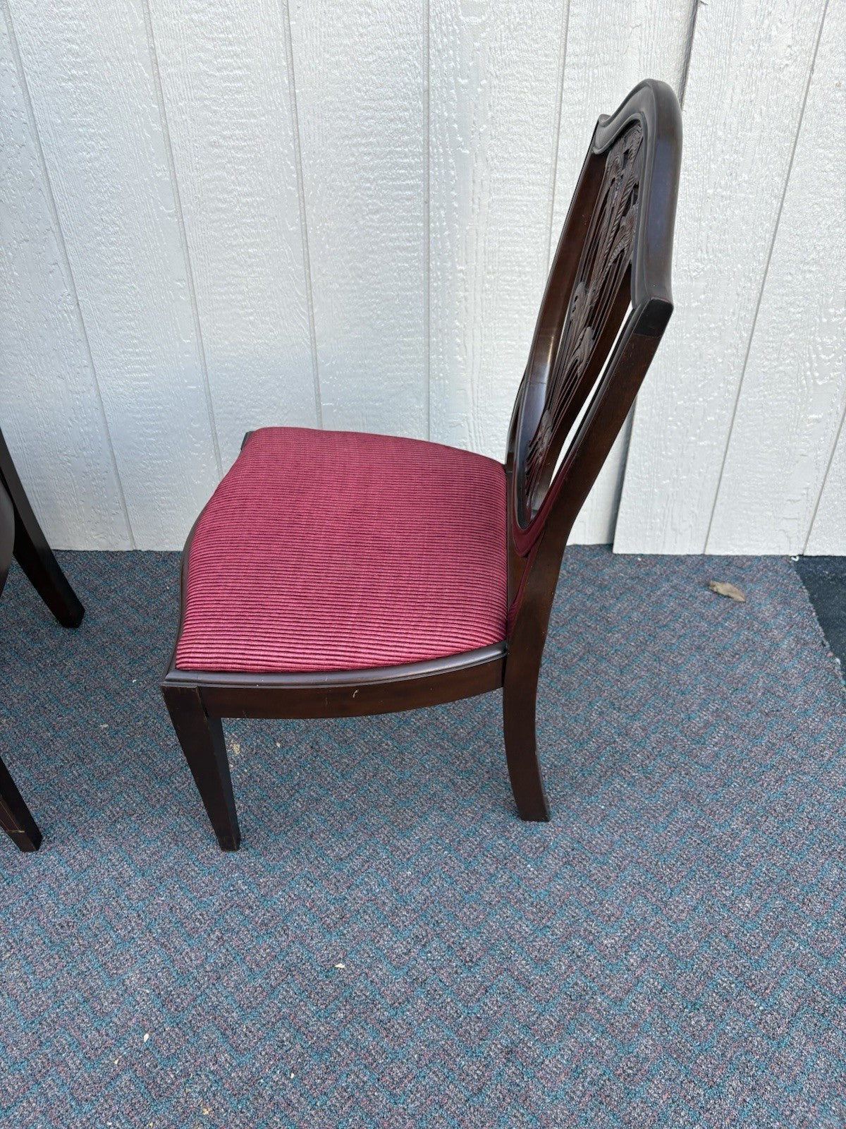67162 Super Quality Set of 8 Mahogany Shield Back Dining Chairs
