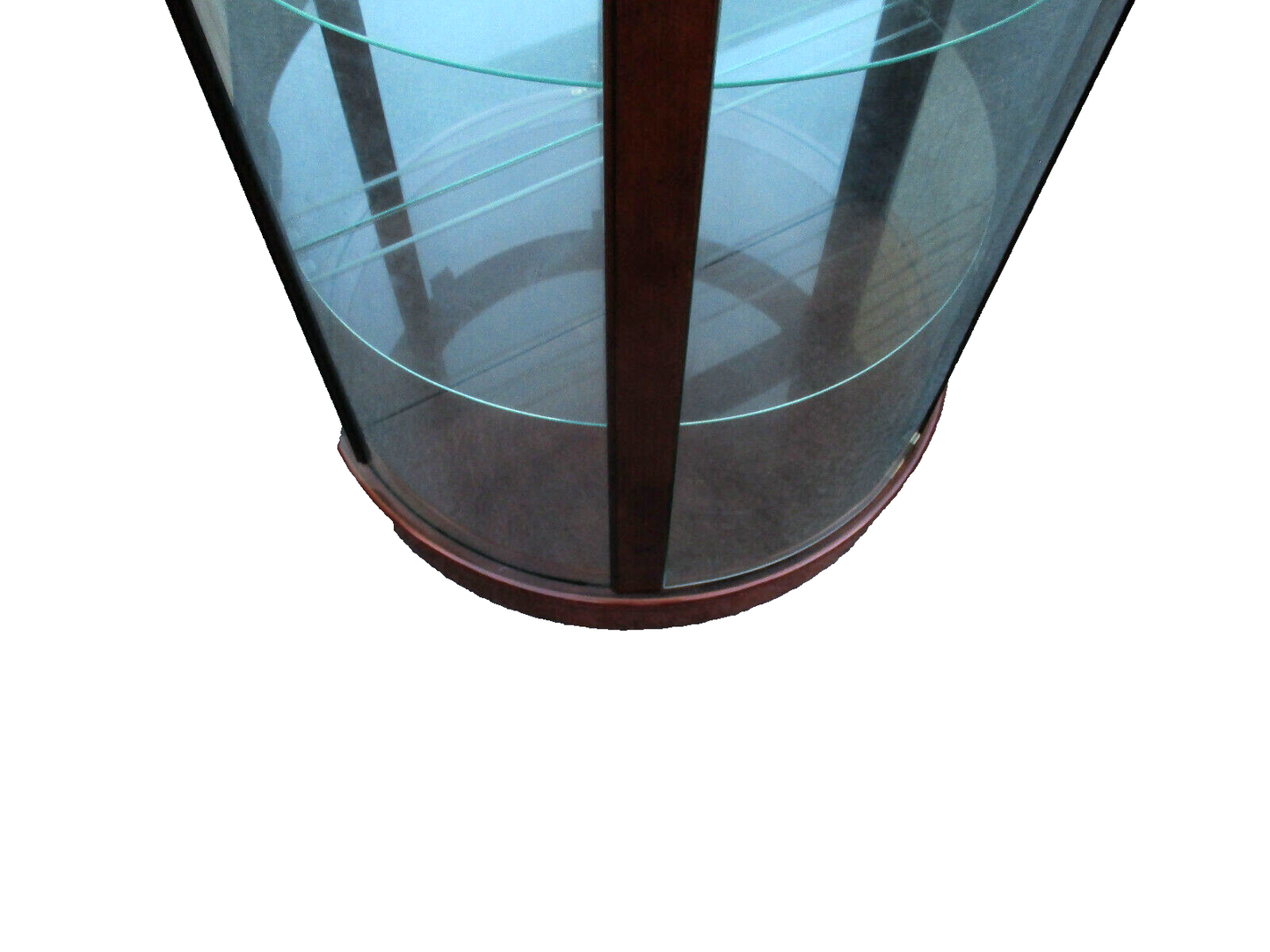 62294   Mahogany Bow Glass Curio China Cabinet HOME MERIDIAN