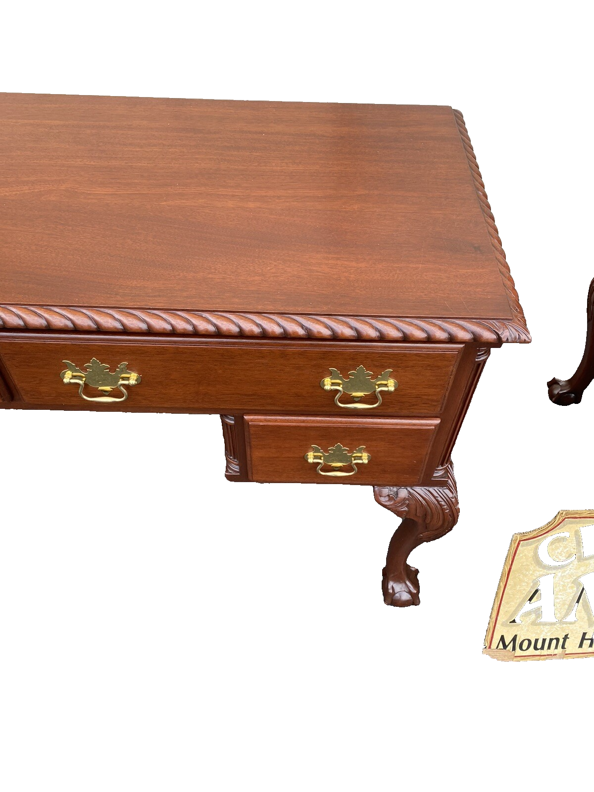 66073 Solid Mahogany Vanity Desk CUSTOM MADE