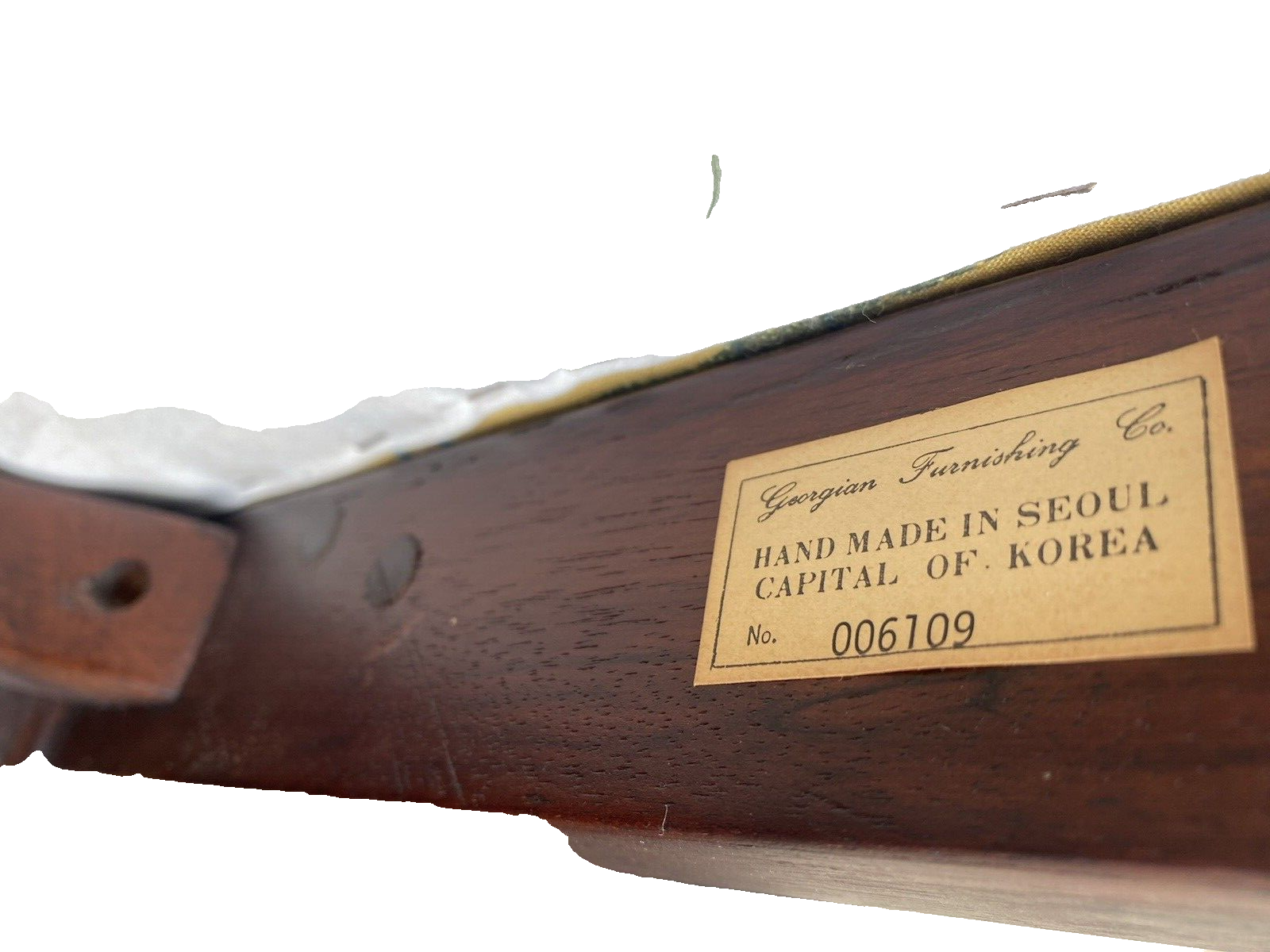 65881  GEORGIAN Furnishings Chippendale Armchair Chair Solid Mahogany