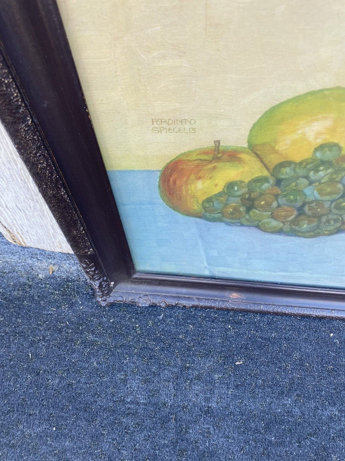 00001 Oil Painting?? Water Color ?? on Paper Artist Signed FERDINAND SPIEGEL 13