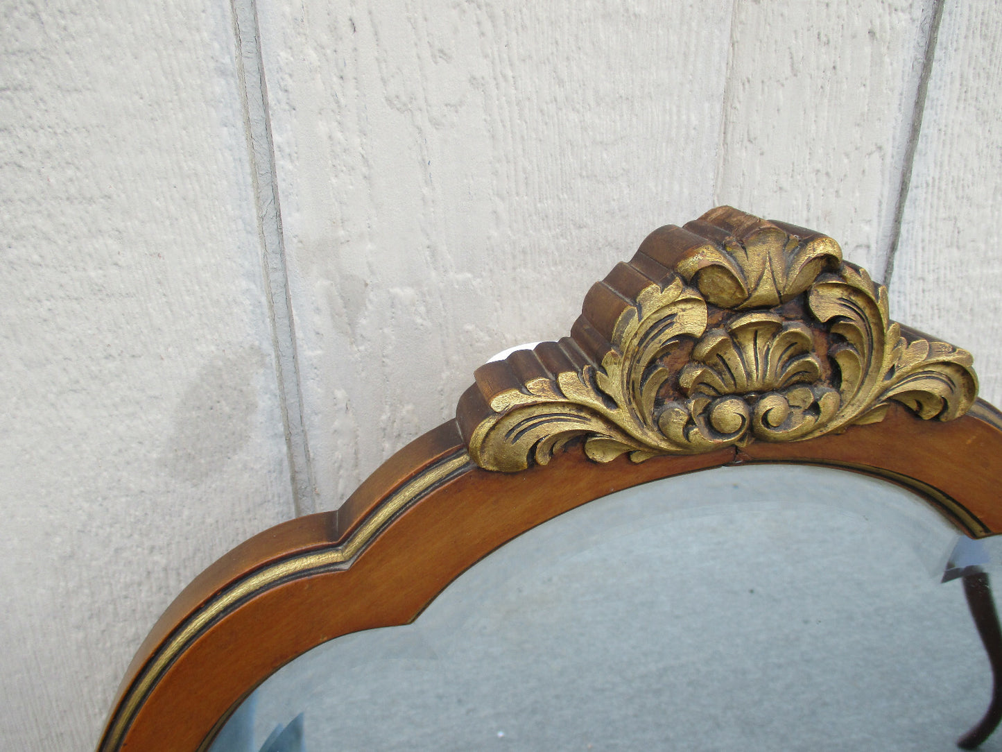 62350 Tall WOOD Antique Accent Beveled Mirror 36w x 54h