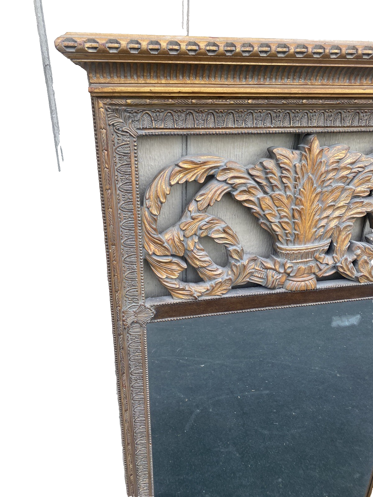 65454 Decorator Gold Accent Mirror in Fancy Picture Frame