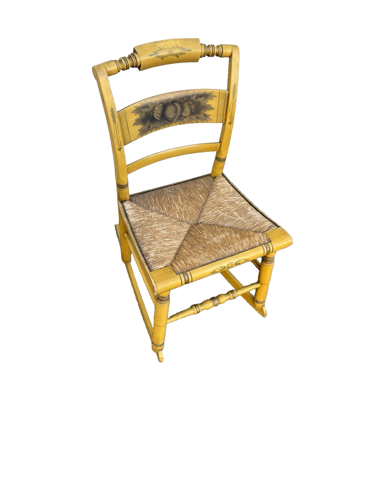 67106  Signed  HITCHCOCK Decorator Rocker Rocking Chair