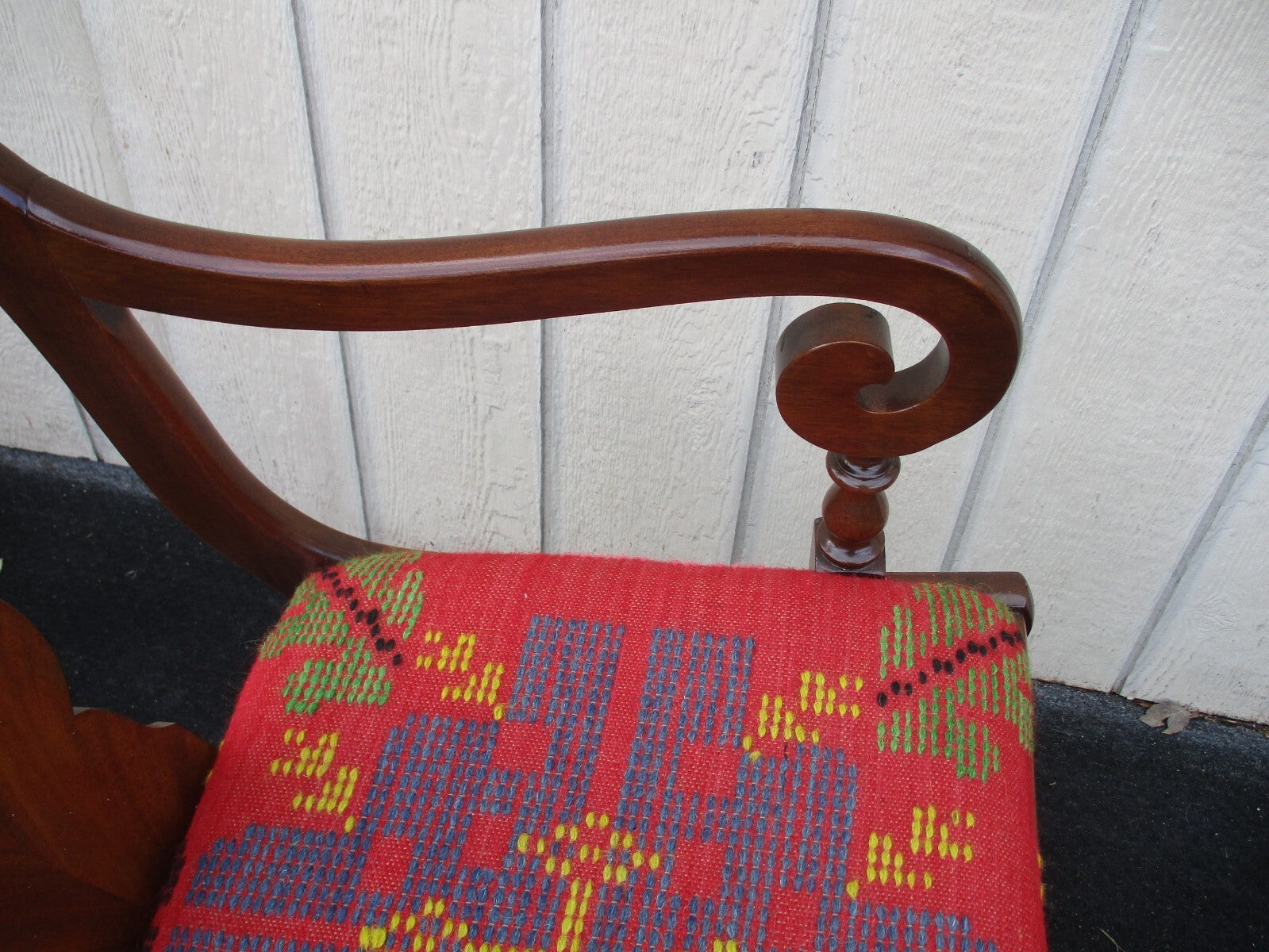 64103  Set 5 Antique Mahogany Dining Chairs Chair s