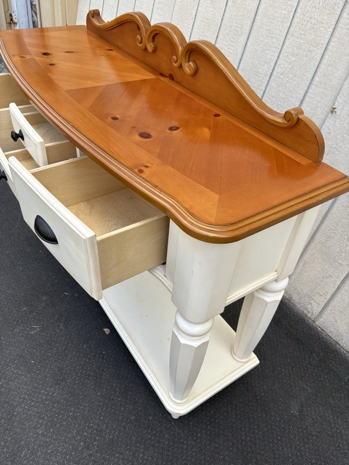 66890  Modern Country Buffet Sideboard Server Cabinet