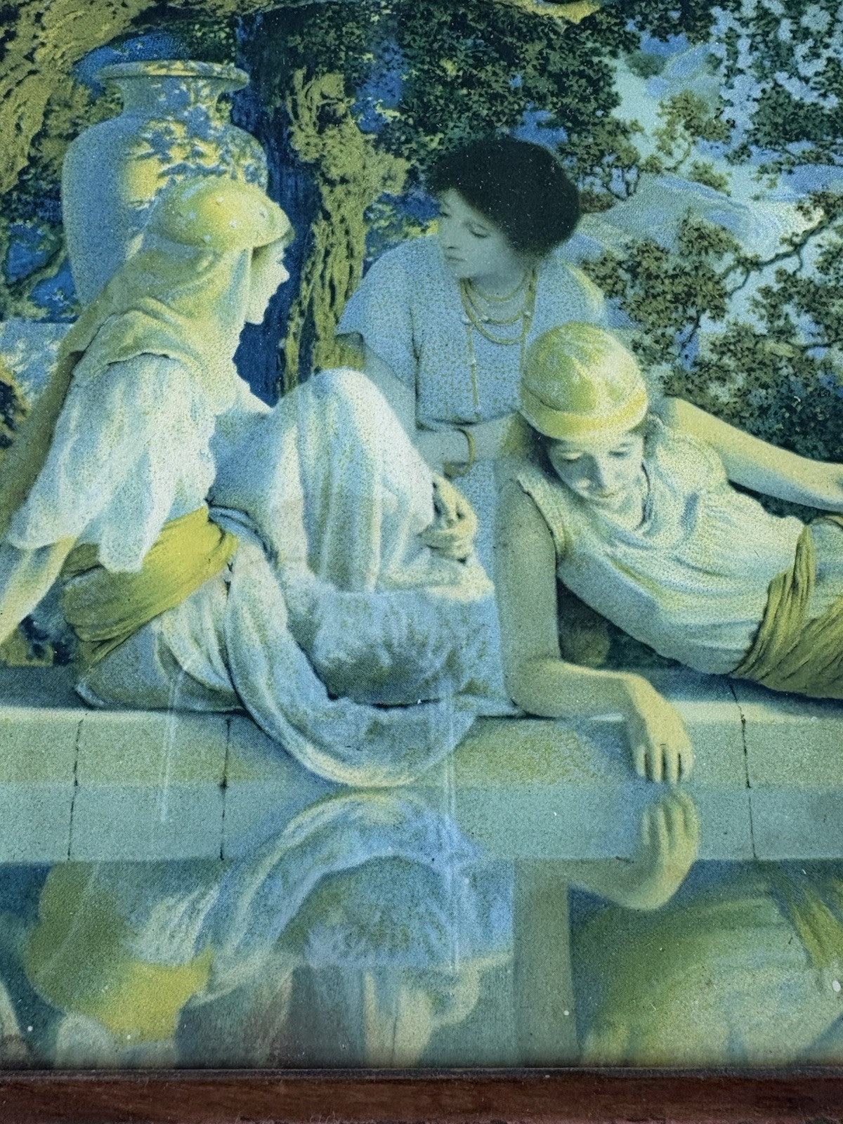 66779 MAXFIELD PARRISH Print in Picture Frame THE GARDEN IN ALLAH