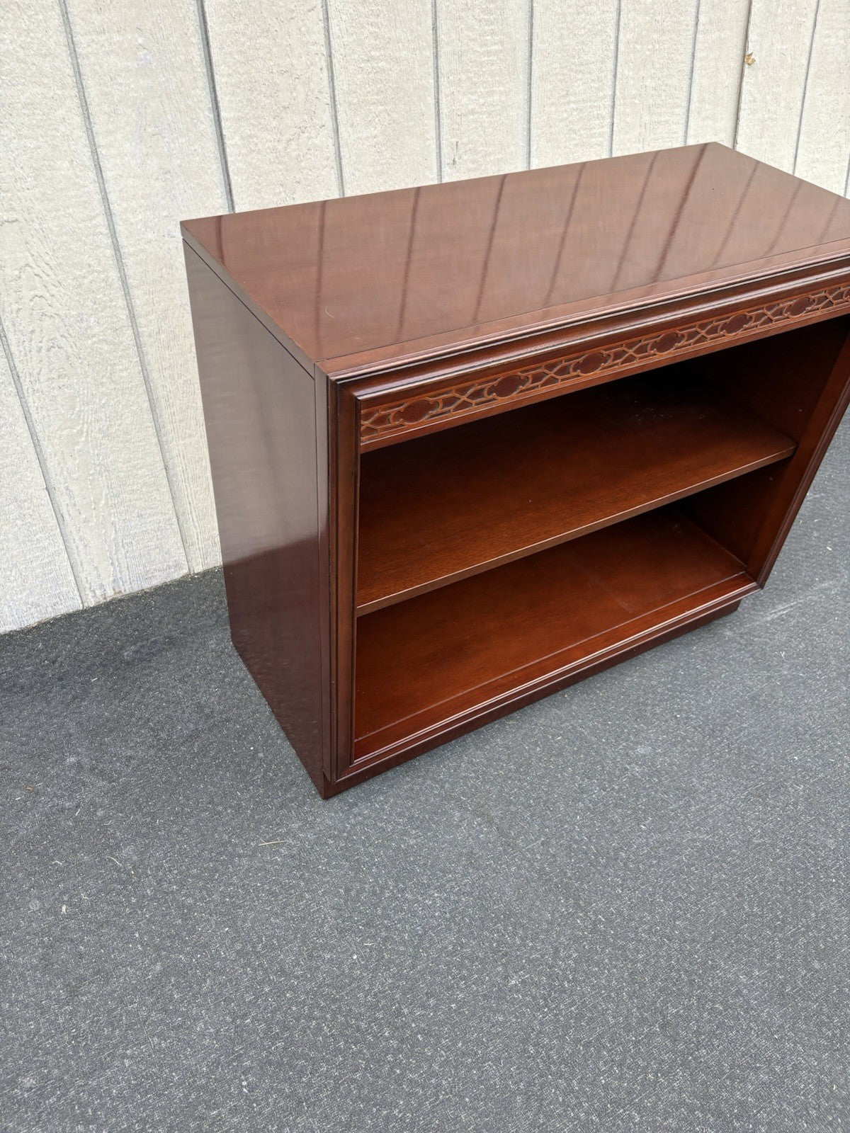 66892  Mahogany Bookcase Curio Cabinet