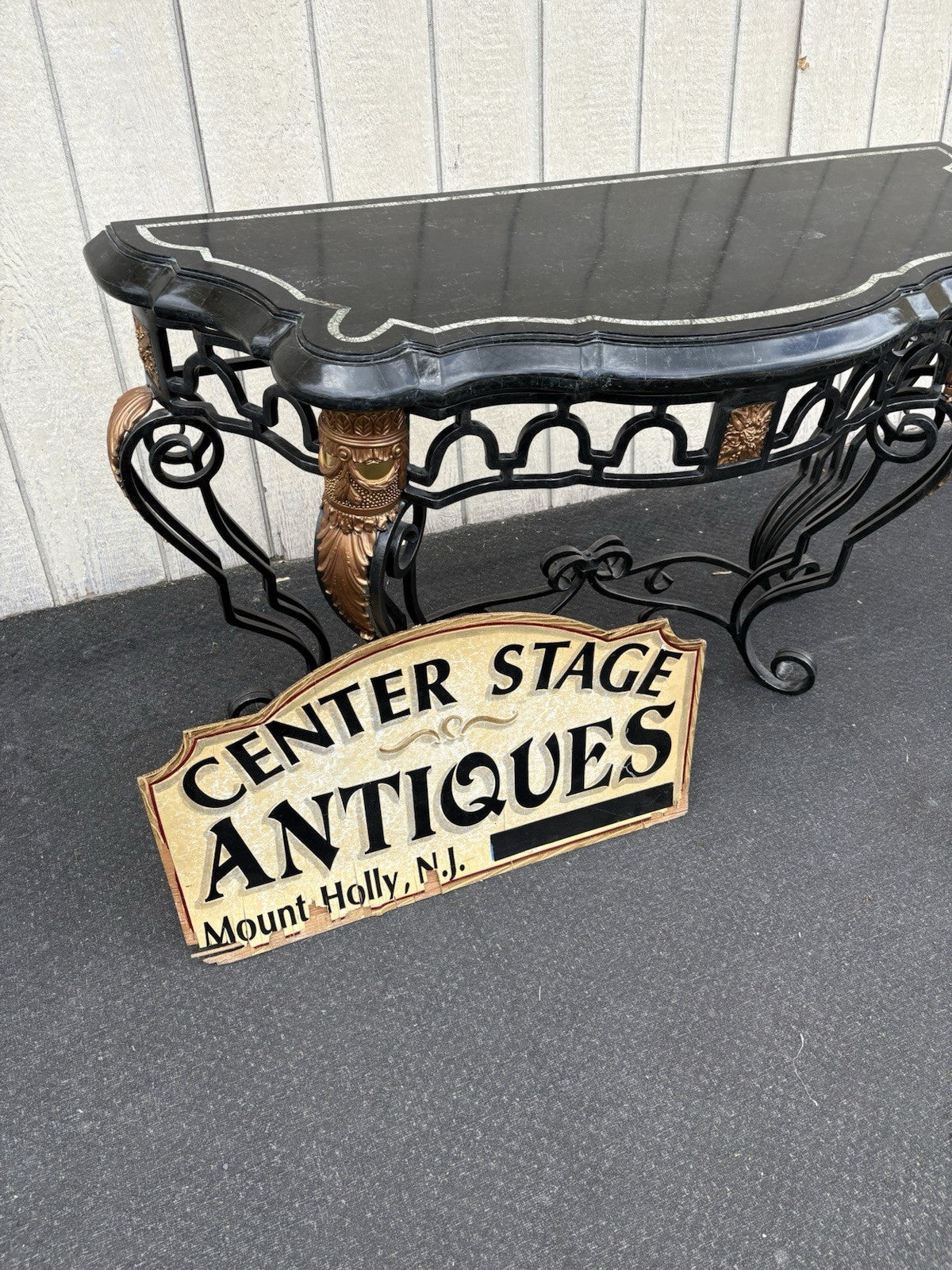 66849    Super Quality Marble Top Console Table Hall Stand Sideboard Server