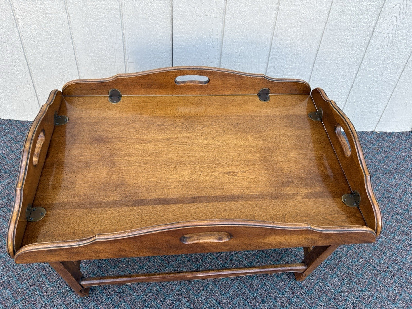 67014 ETHAN ALLEN Mahogany Butler Coffee Table Stand