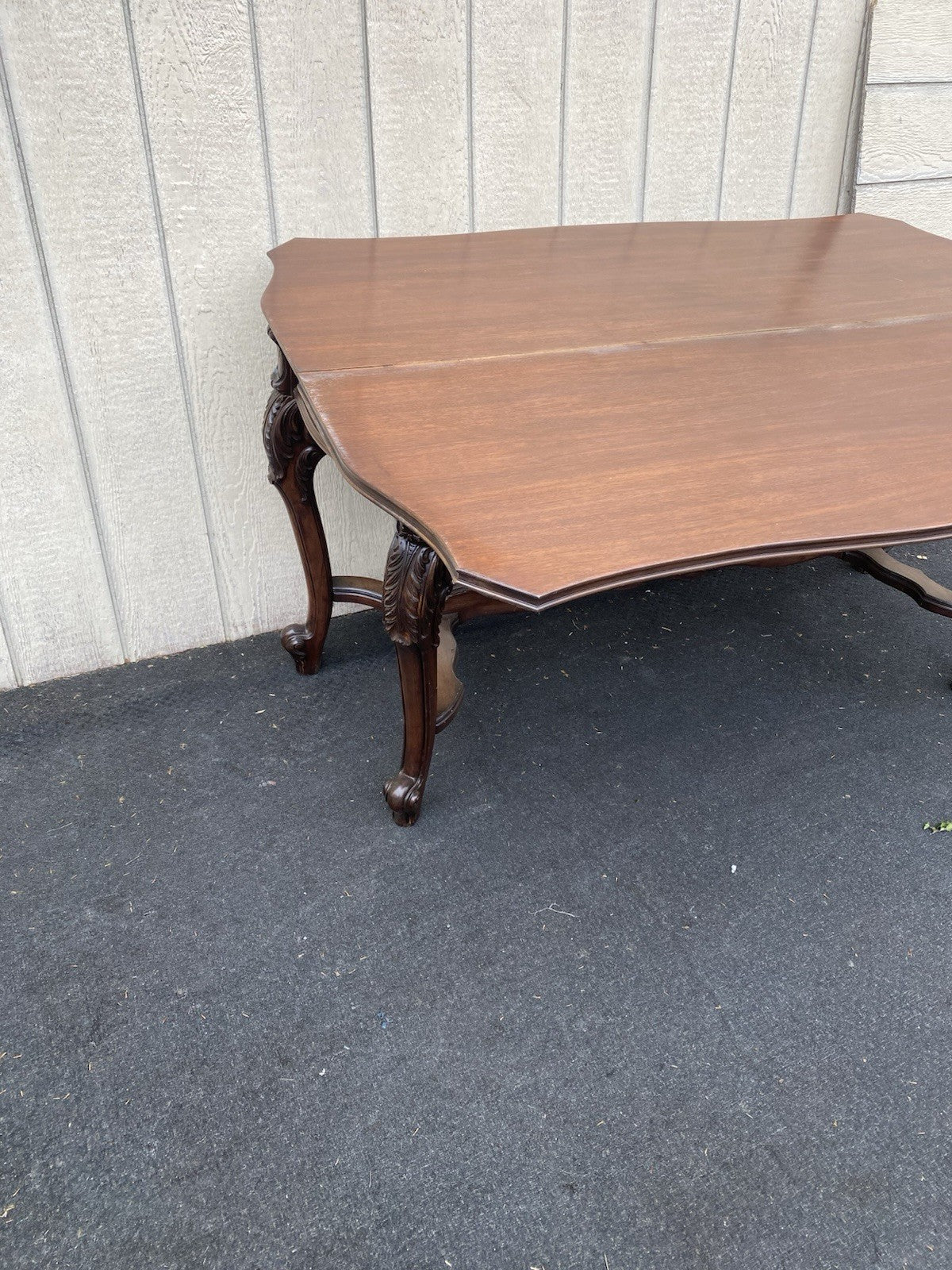 66609  Antique French Country Flip Top Dining Table Console Sofa Table