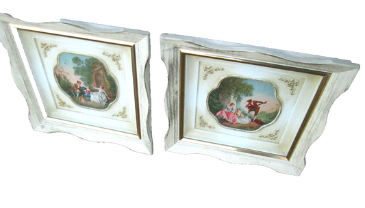 MW :  Pair Mid Century Modern Vintage TURNER Prints In fancy Picture Frames
