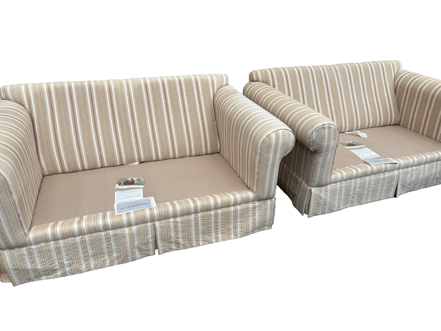 66861 + 66862 :   PAIR KLAUSSNER Furniture Loveseat Sofa Chairs Very COMFORTABLE