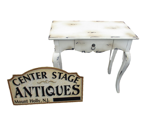 64249 Decorator White French Country Sofa Hall Table