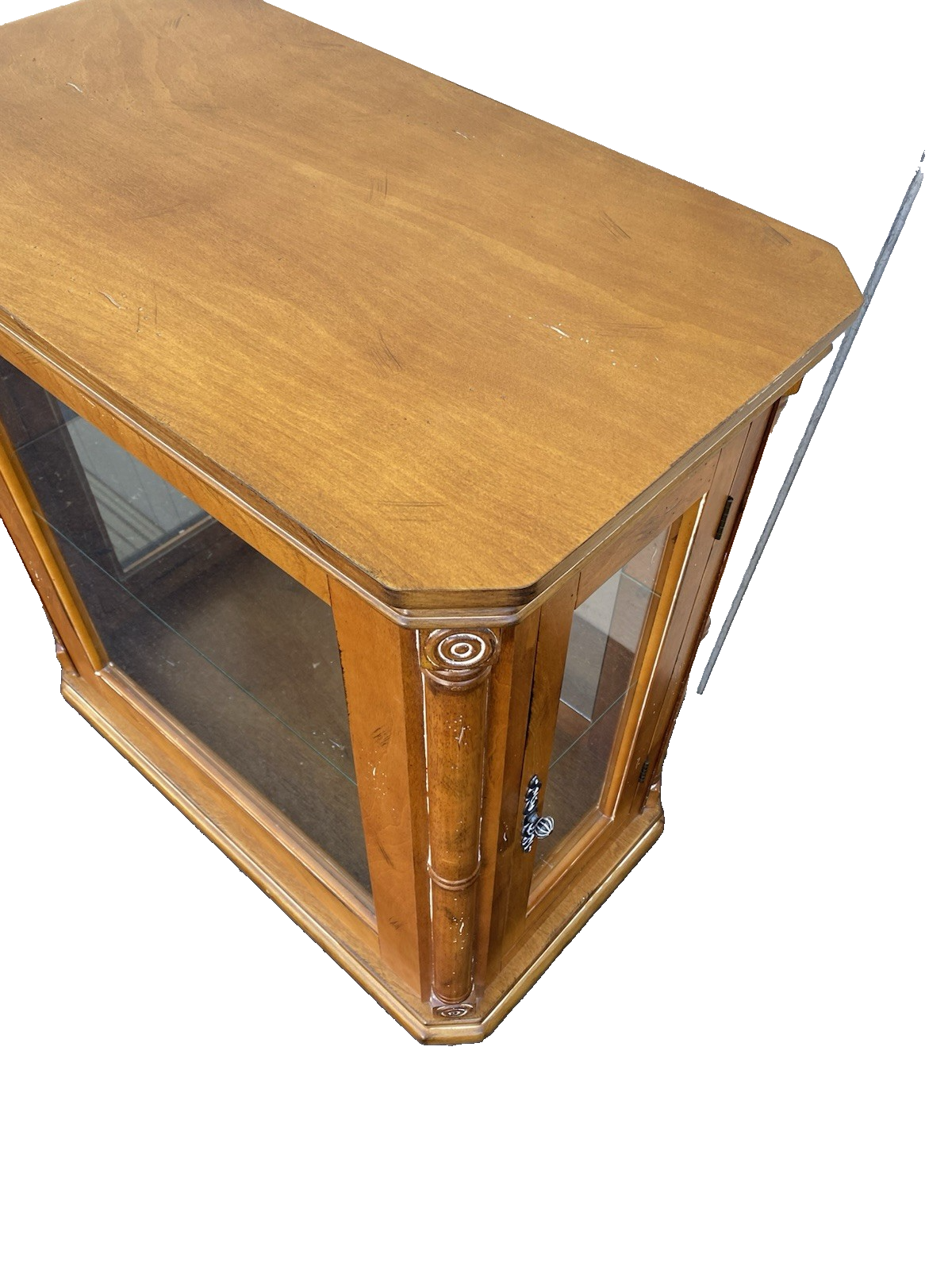 66561   Decorator Curio Cabinet Console Table Stand