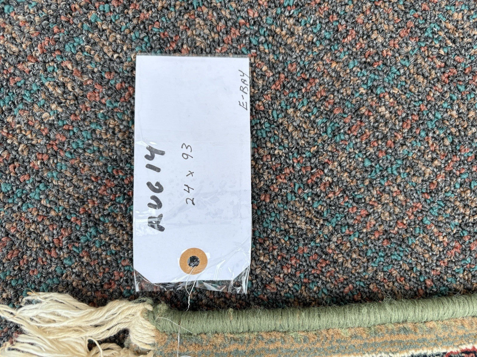 RUG 14: Oriental Rug Runner   SIZE 24 "  x 93 "