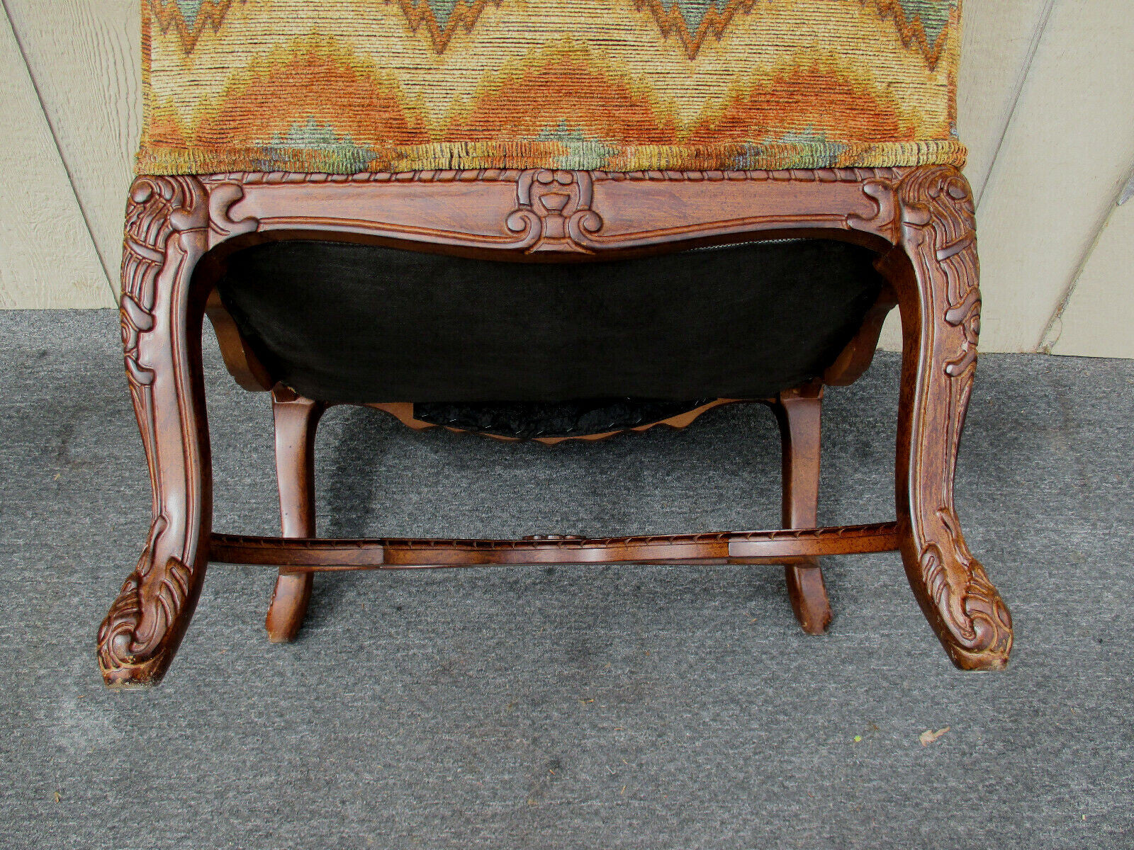 63061 Carved Bergere Armchair Chair